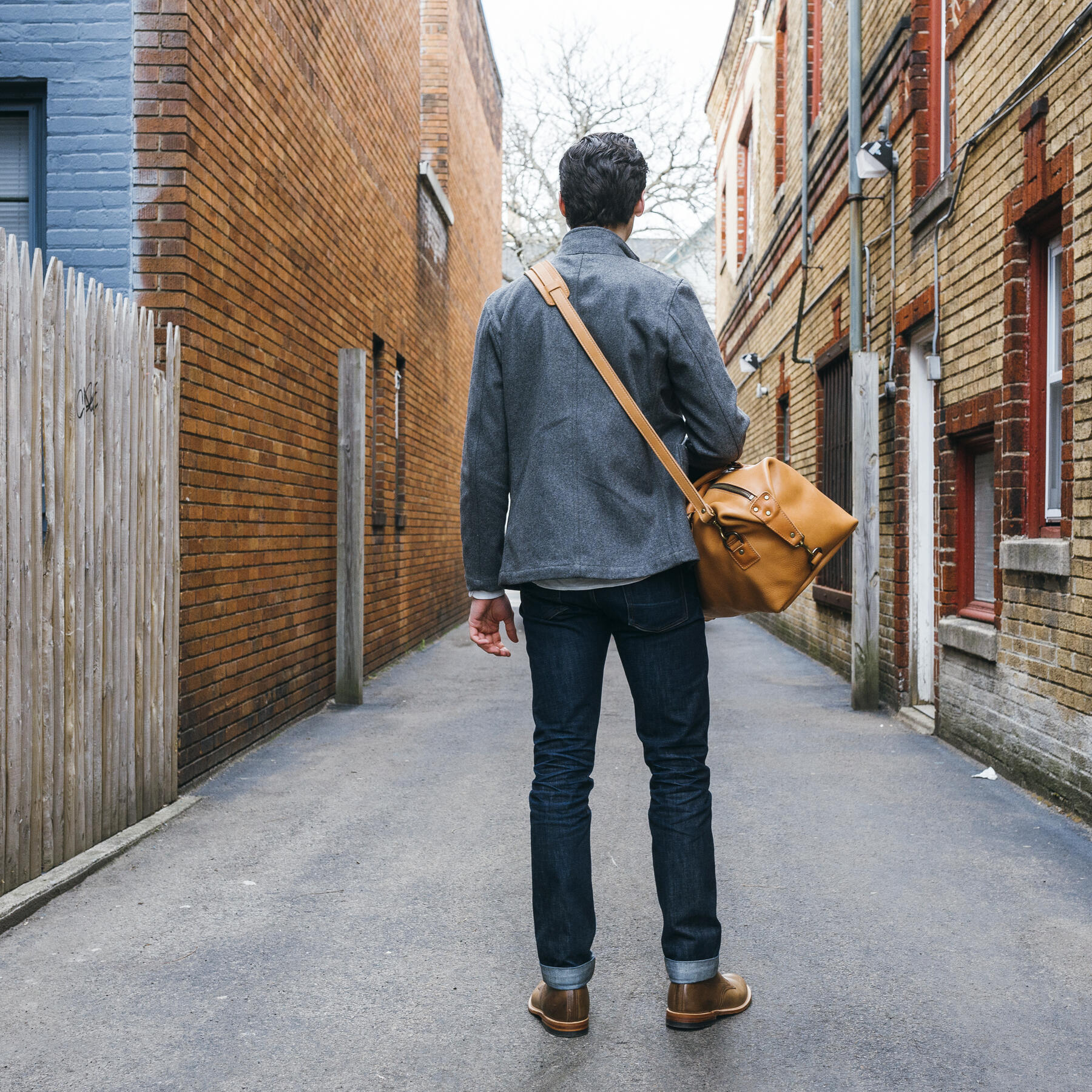 gustin horween weekender - natural essex