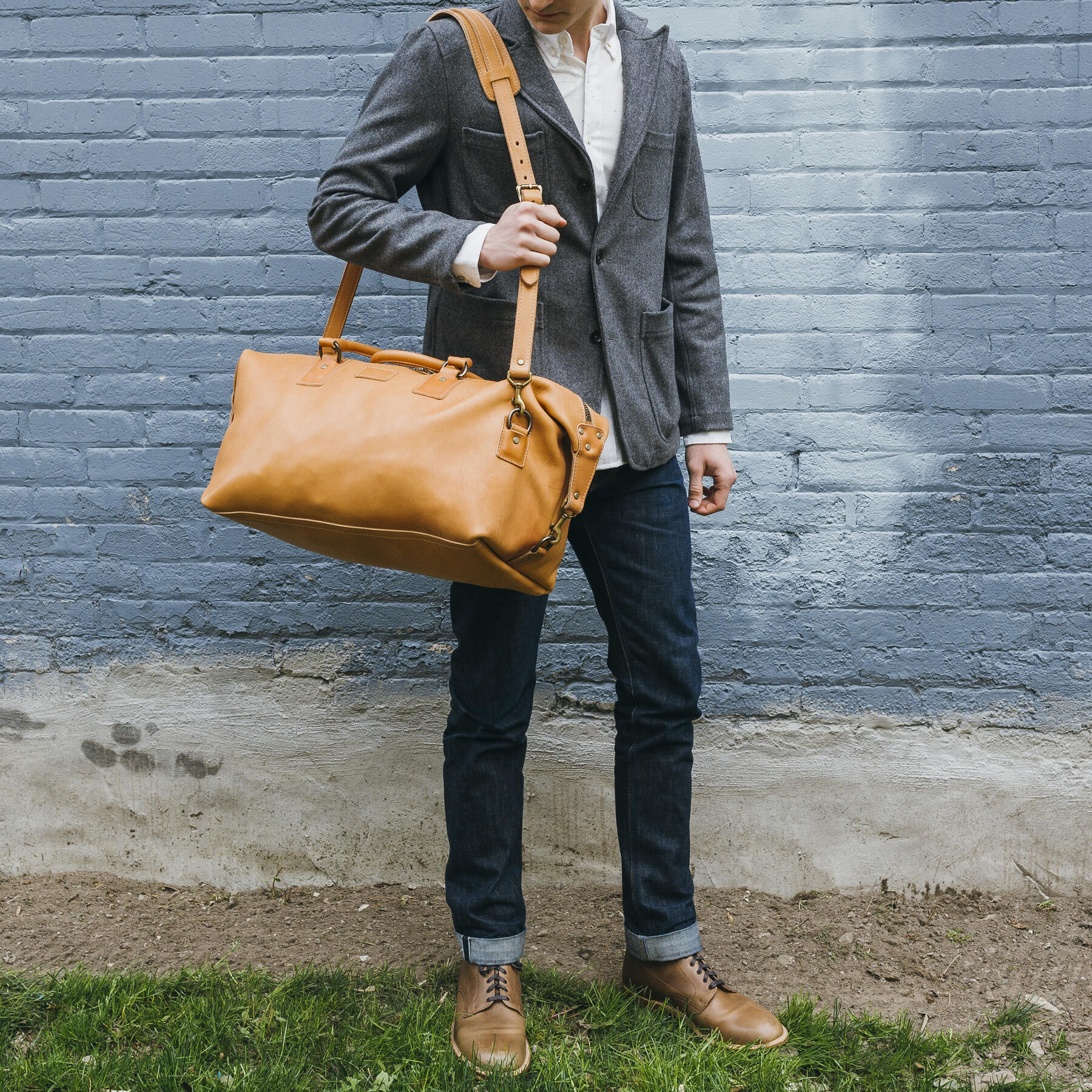 gustin horween weekender - natural essex