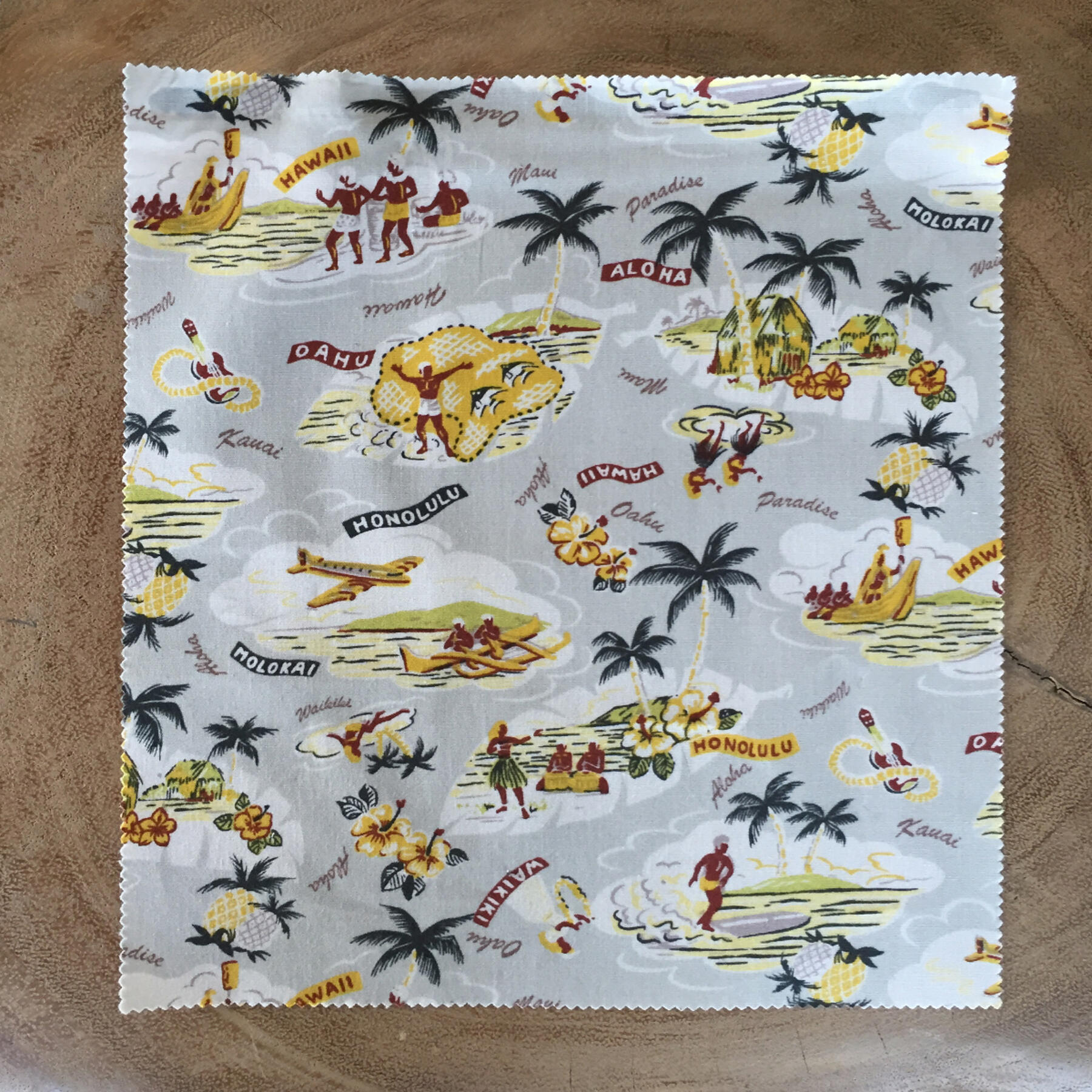 gustin short sleeve grey aloha shirt
