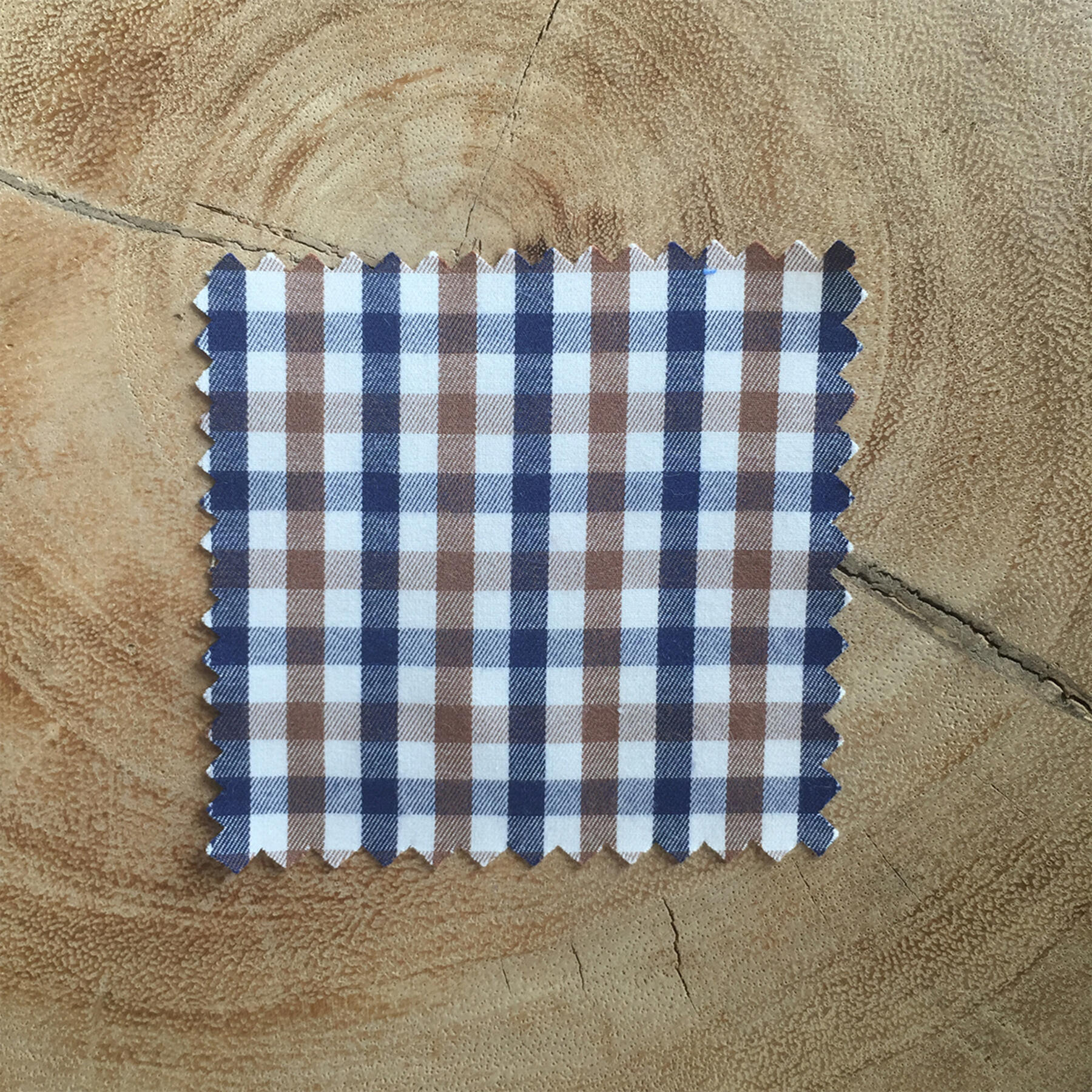 gustin coffee navy & white check