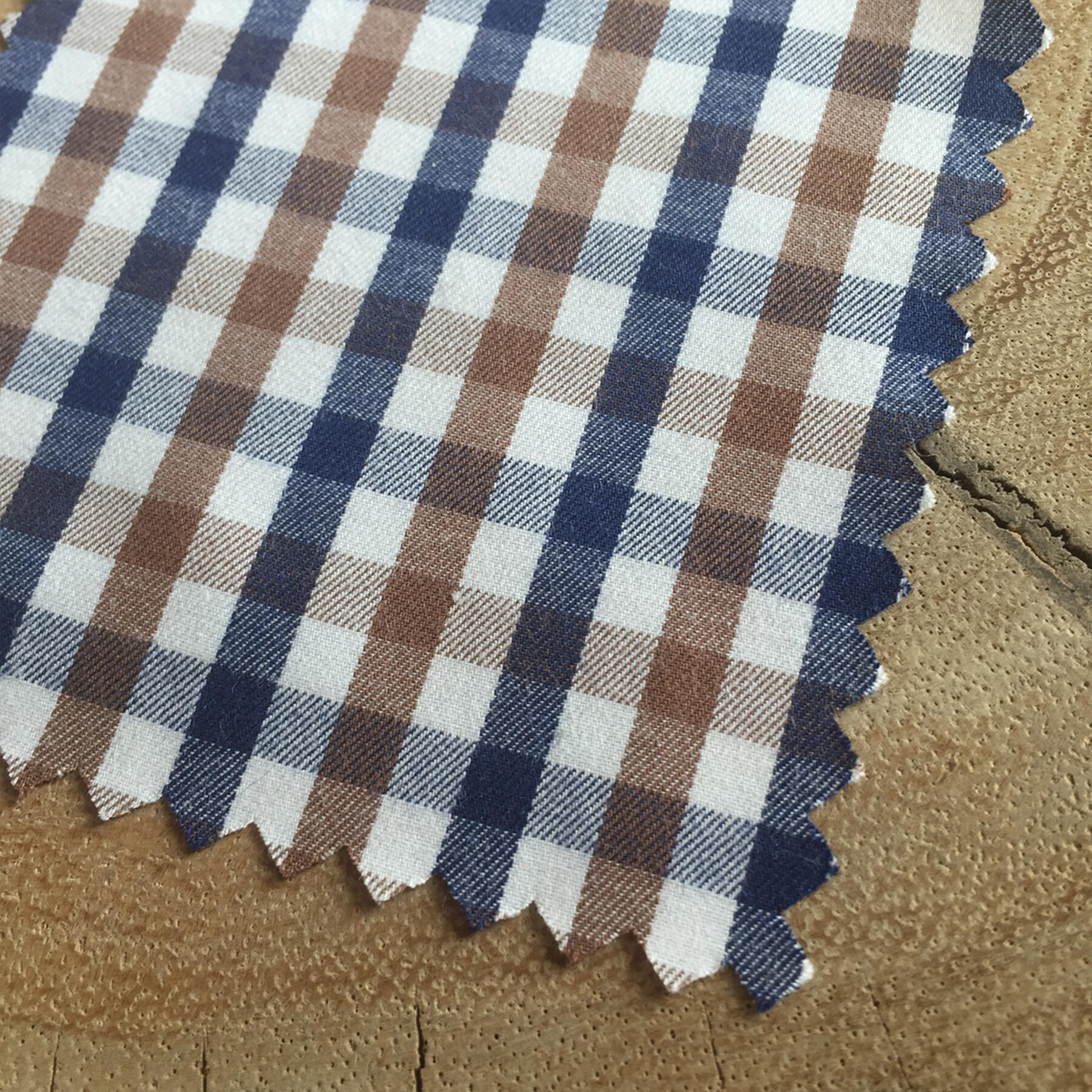 gustin coffee navy & white check