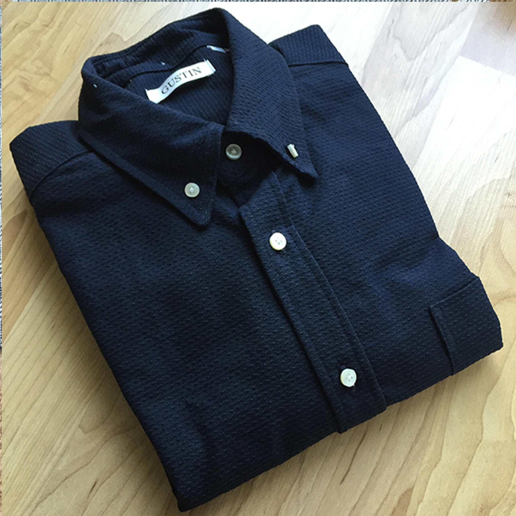 gustin #213 cone indigo jacquard