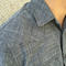 gustin black crosshatch chambray ss western shirt