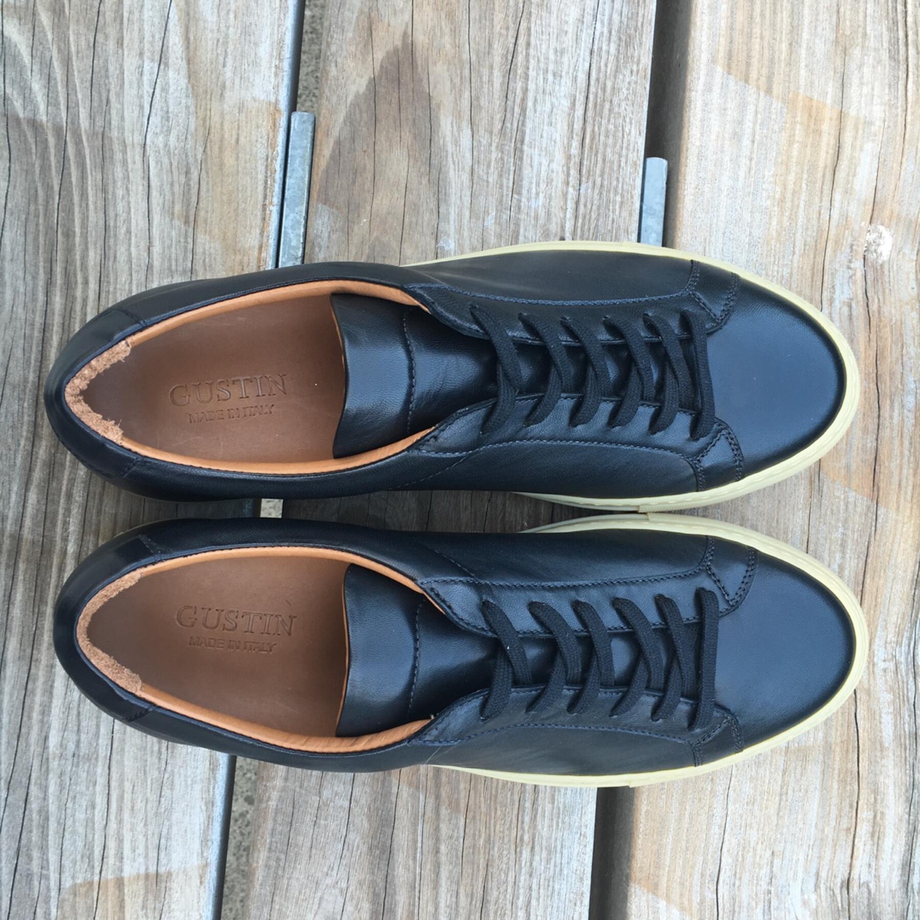 gustin black gum sole low top