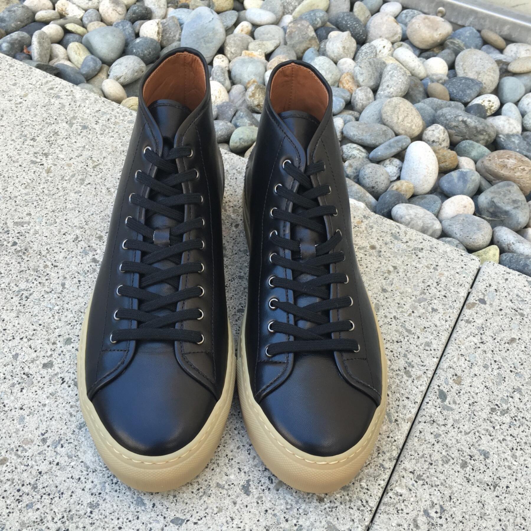 gustin black gum sole high top