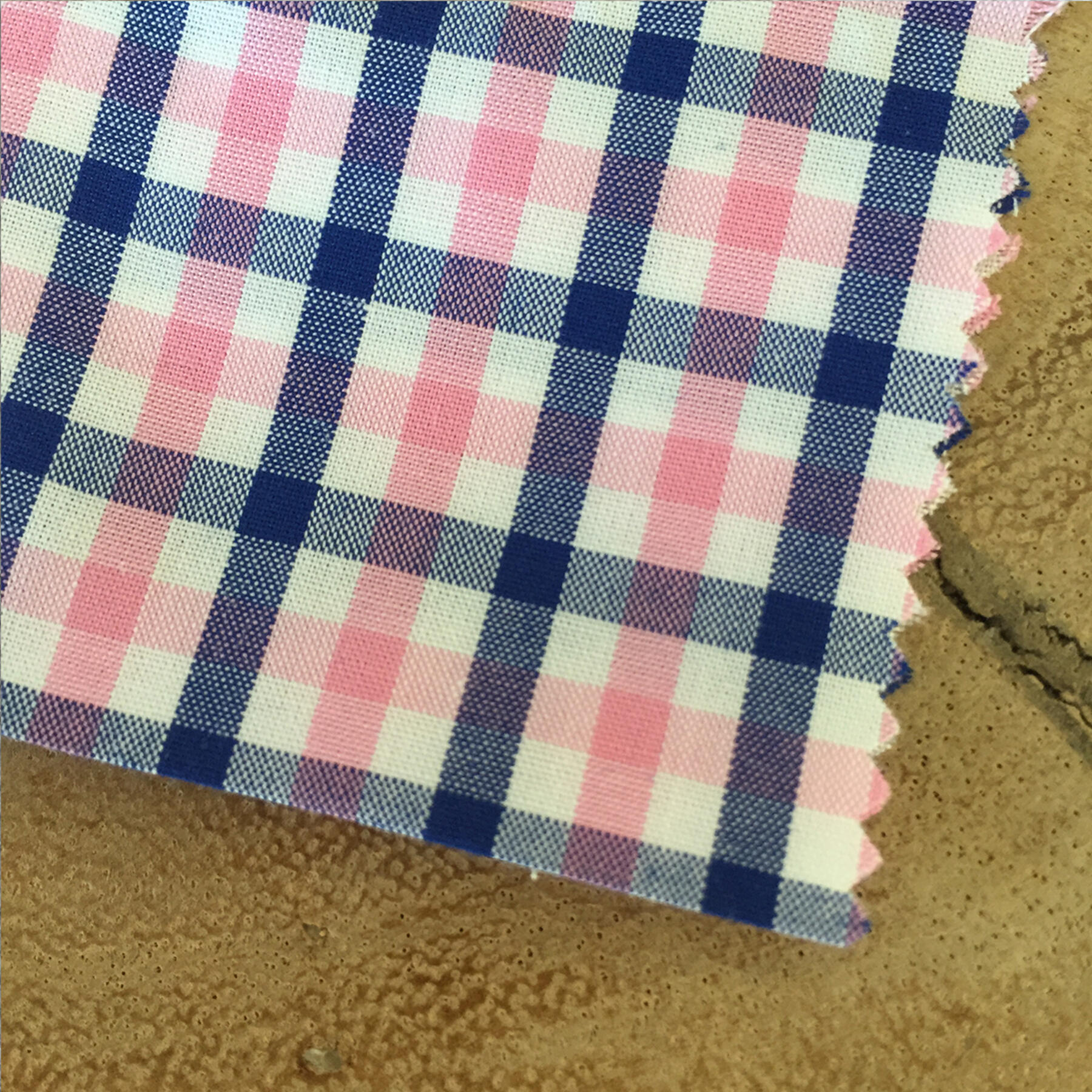 gustin pinkxnavy poplin check