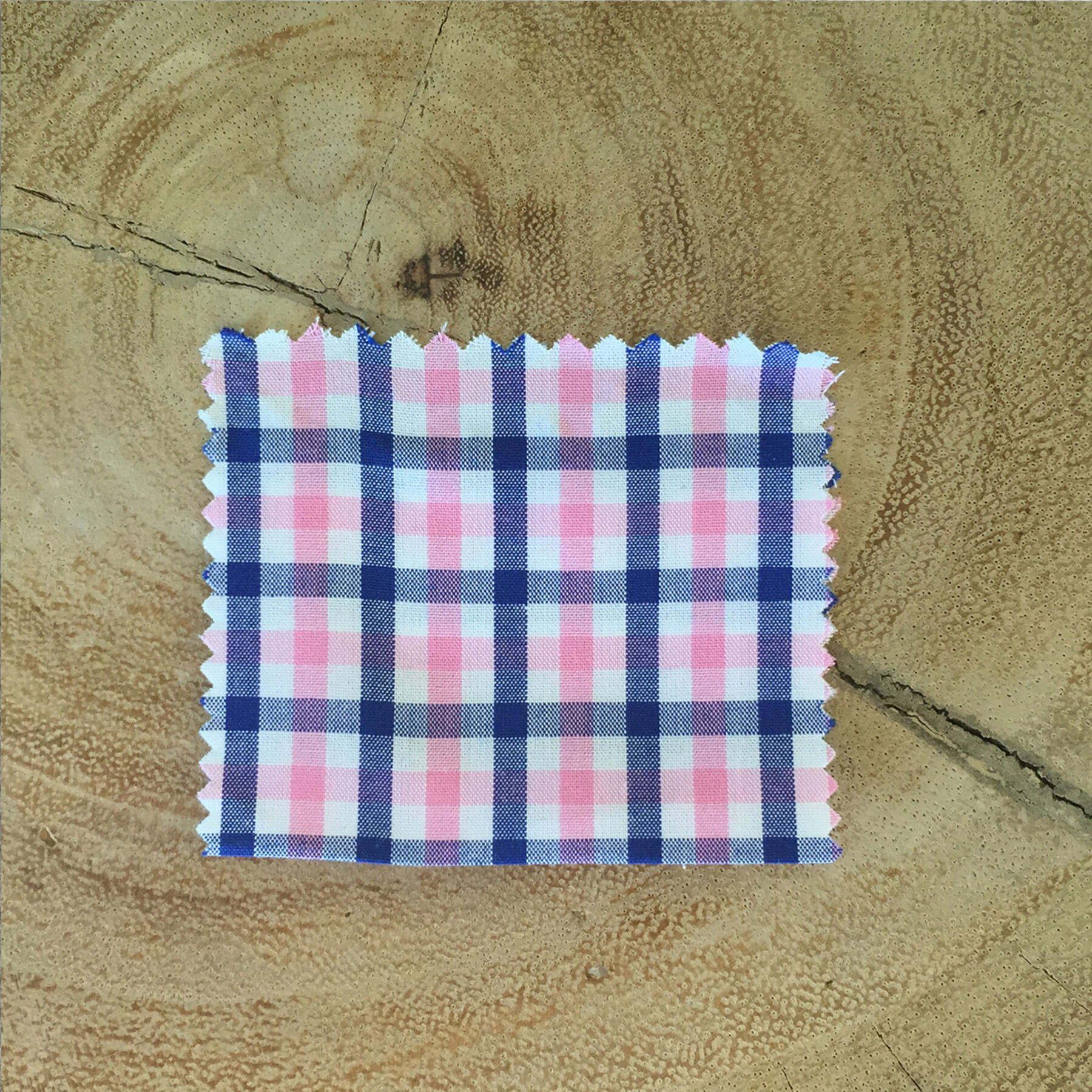 gustin pinkxnavy poplin check