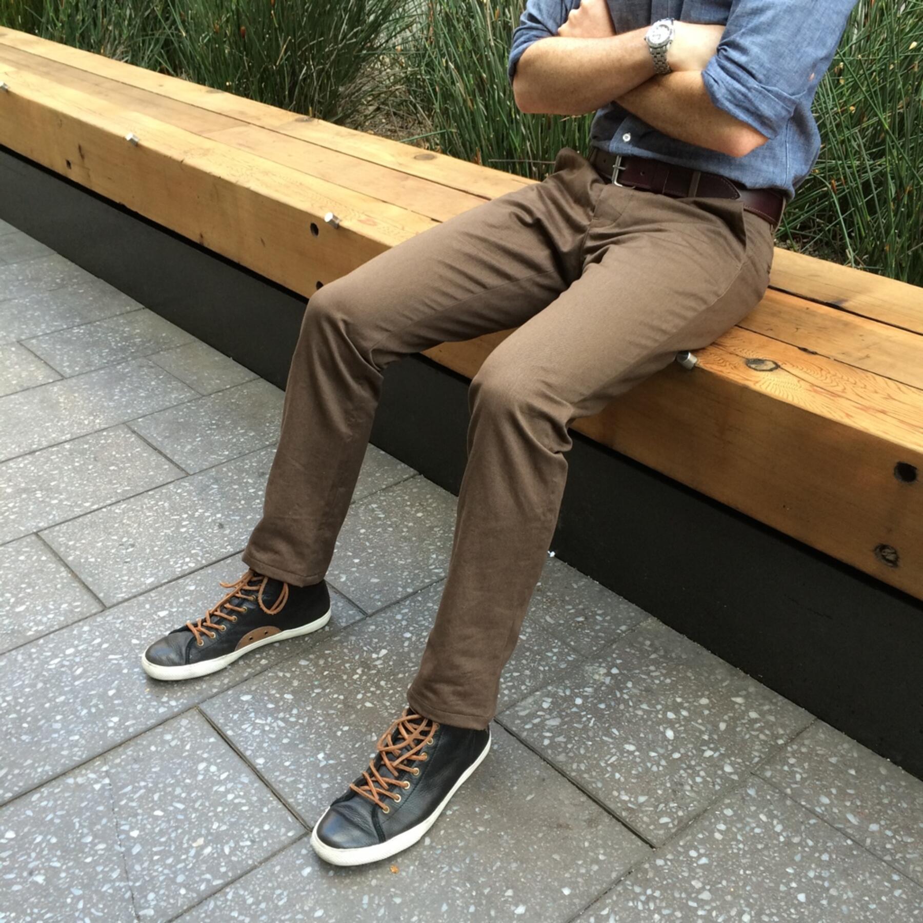 gustin #83 bright blue duck canvas chino
