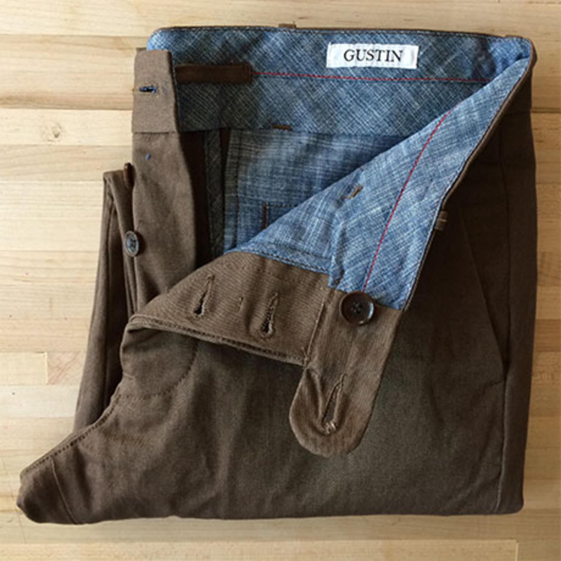 gustin #83 bright blue duck canvas chino