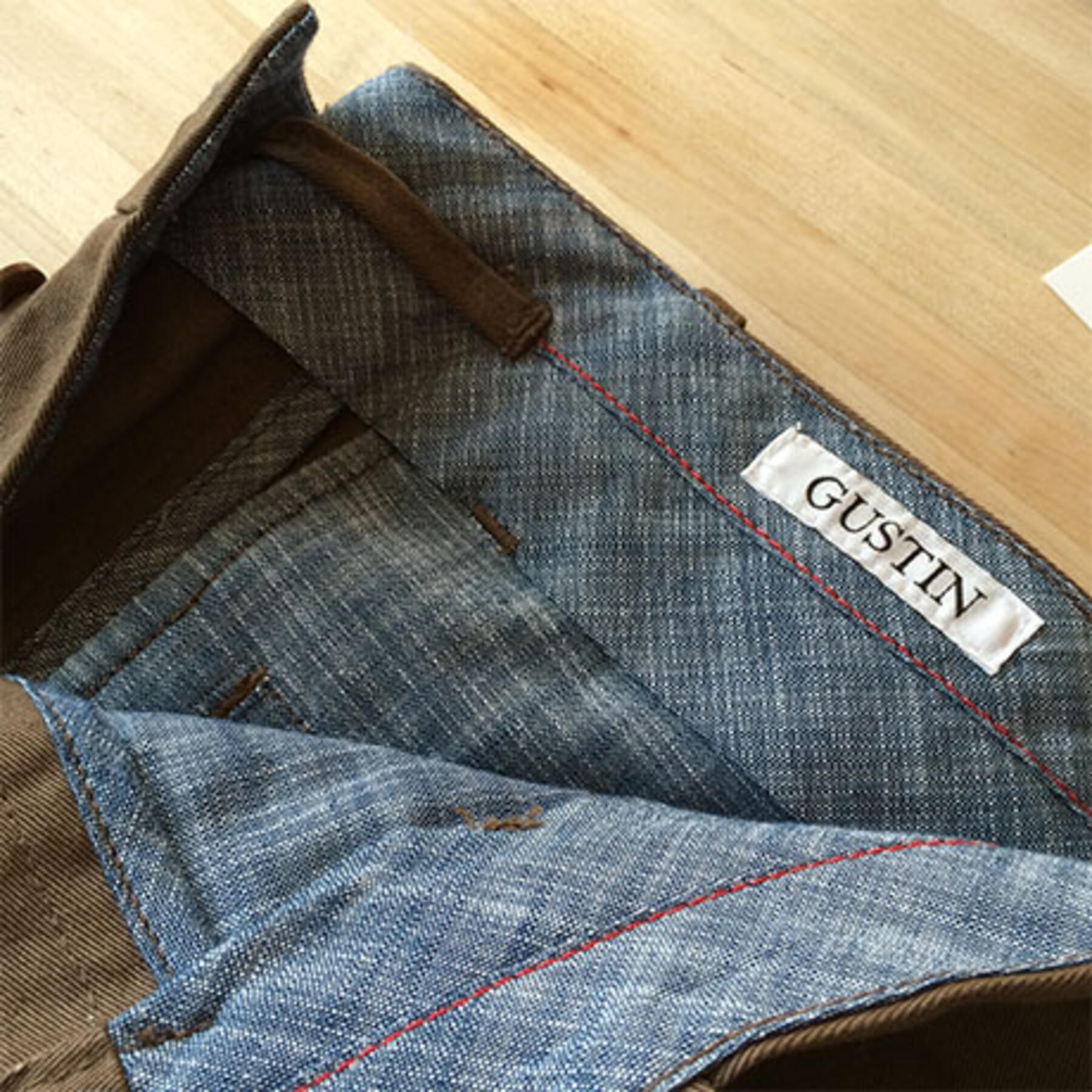 gustin #83 bright blue duck canvas chino