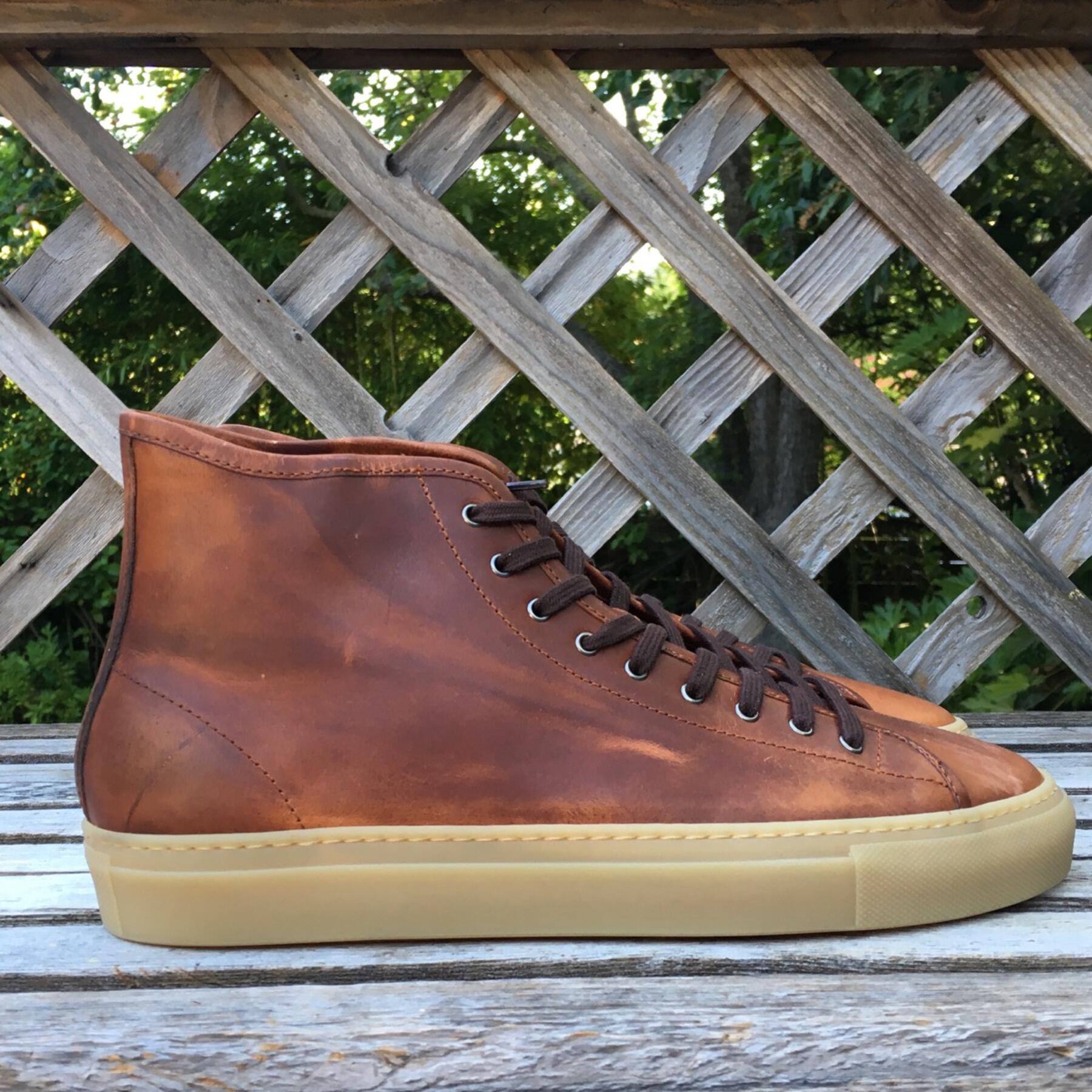gustin horween dublin gum sole high top