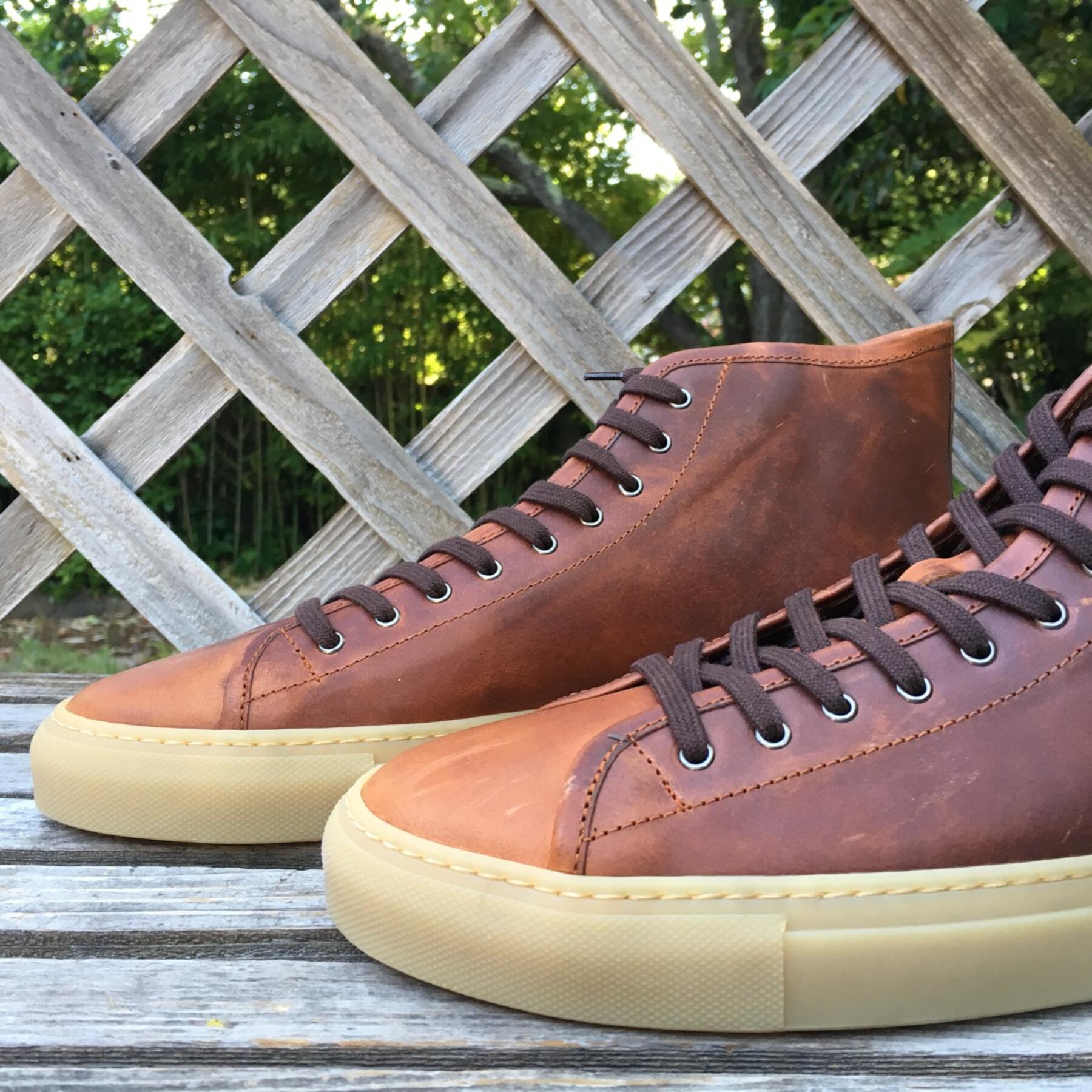 gustin horween dublin gum sole high top