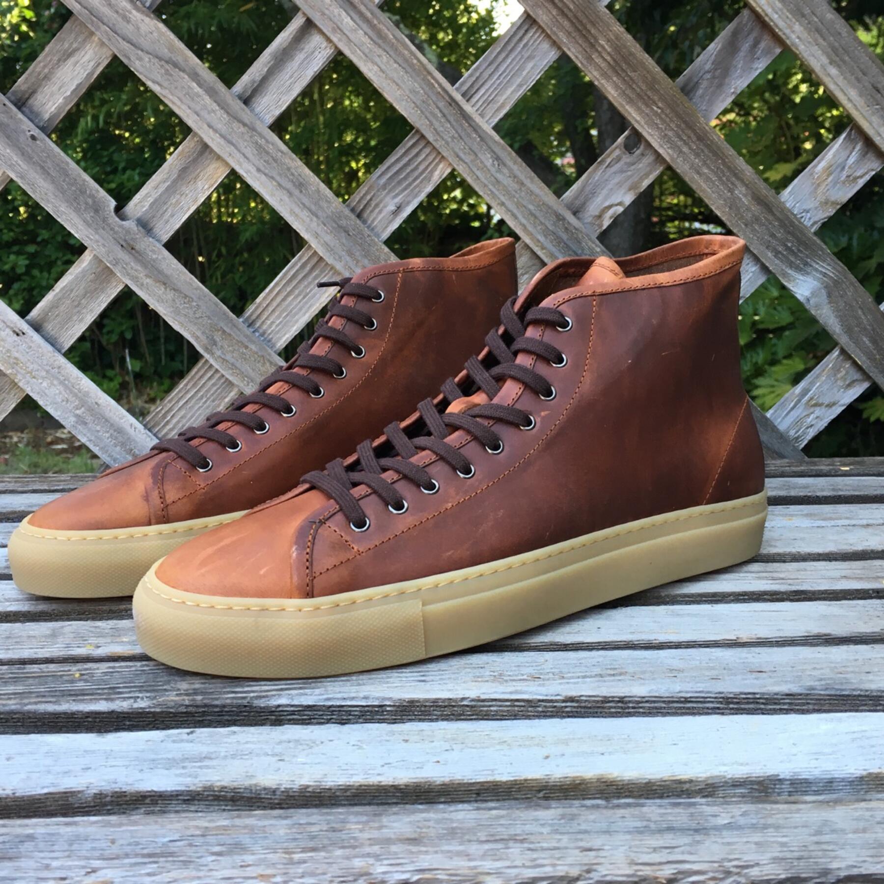 gustin horween dublin gum sole high top