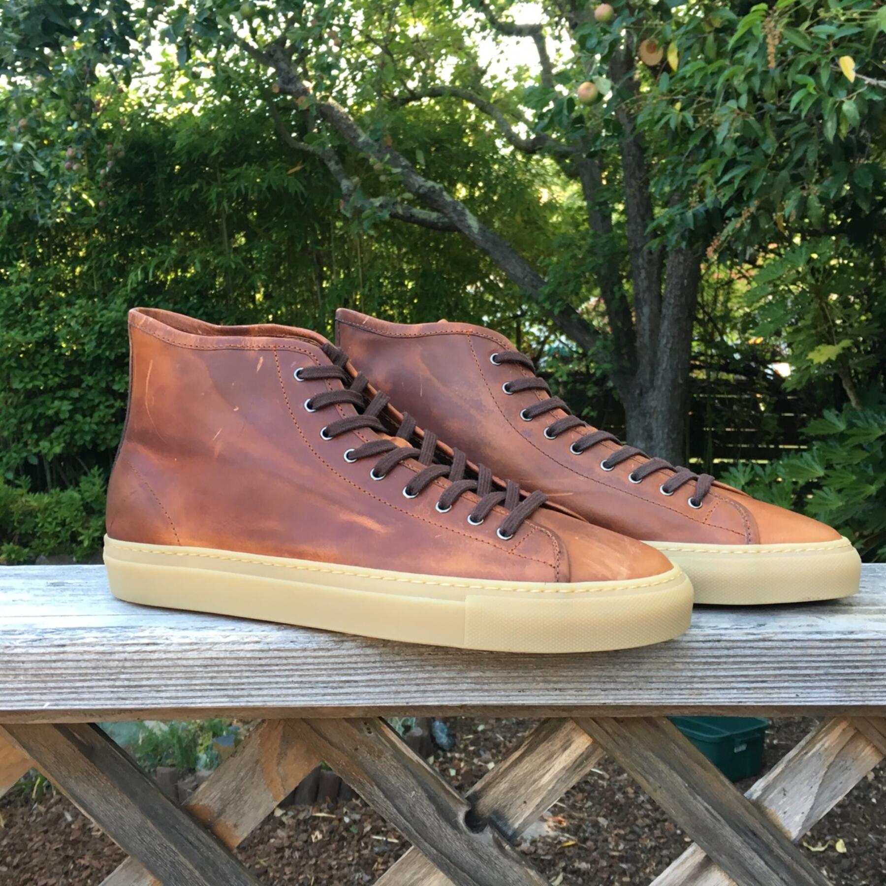 gustin horween dublin gum sole high top