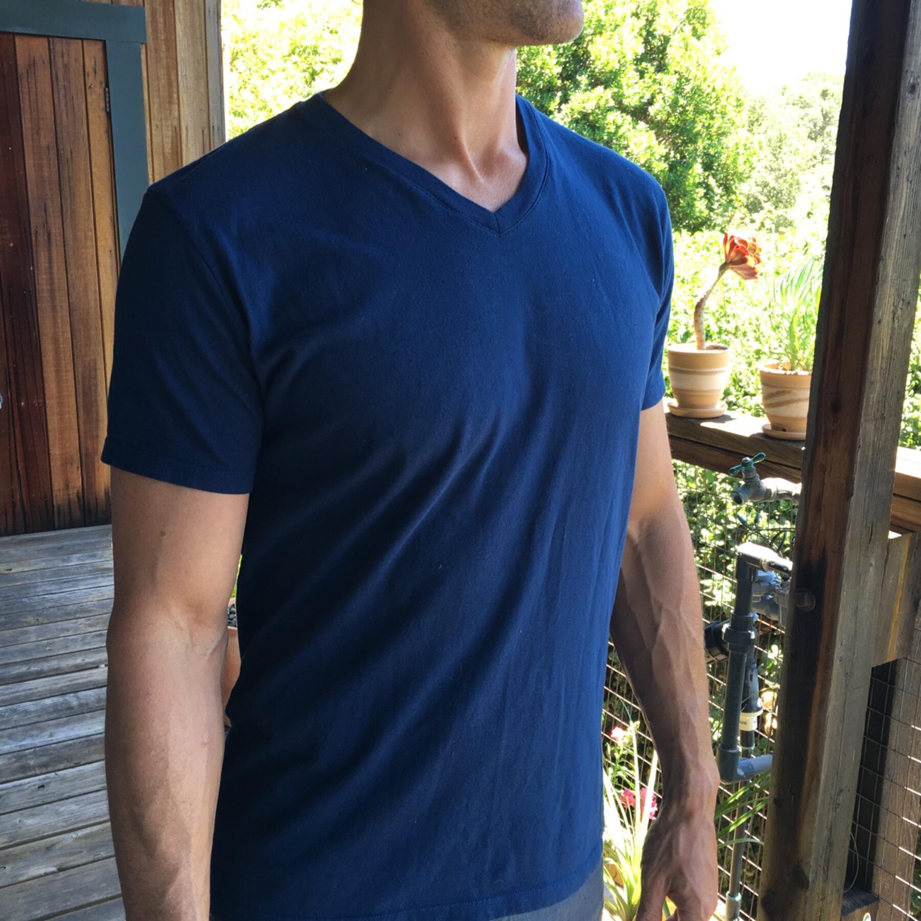 gustin blues pigment dyed v-neck 3pk