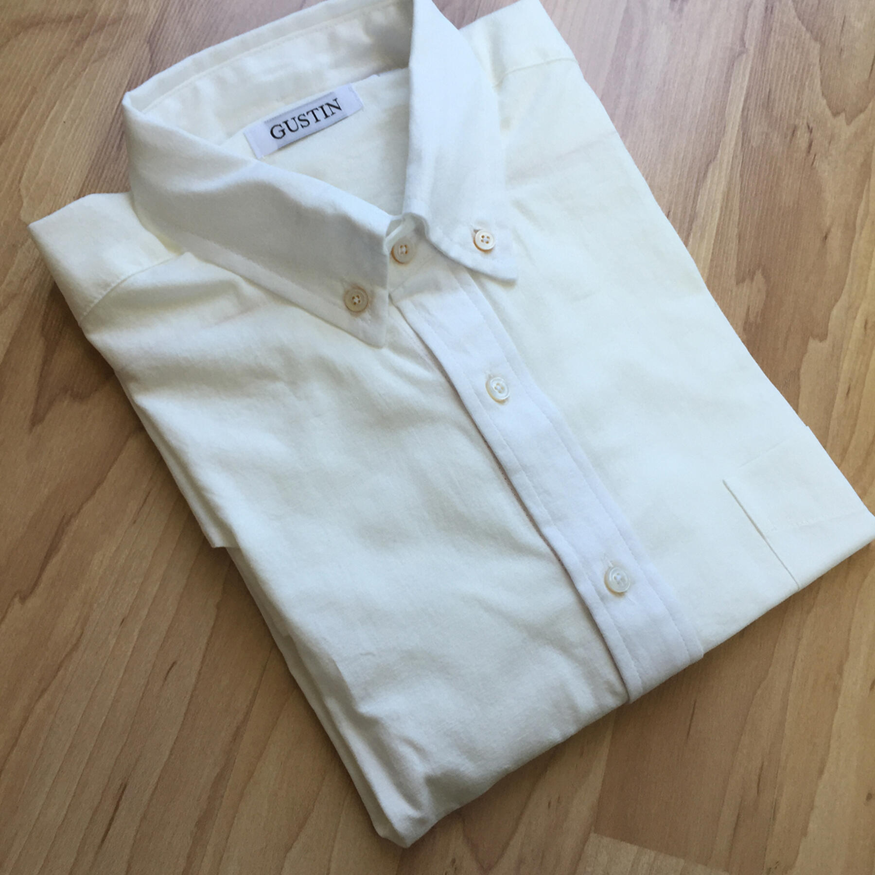 gustin white summer chambray
