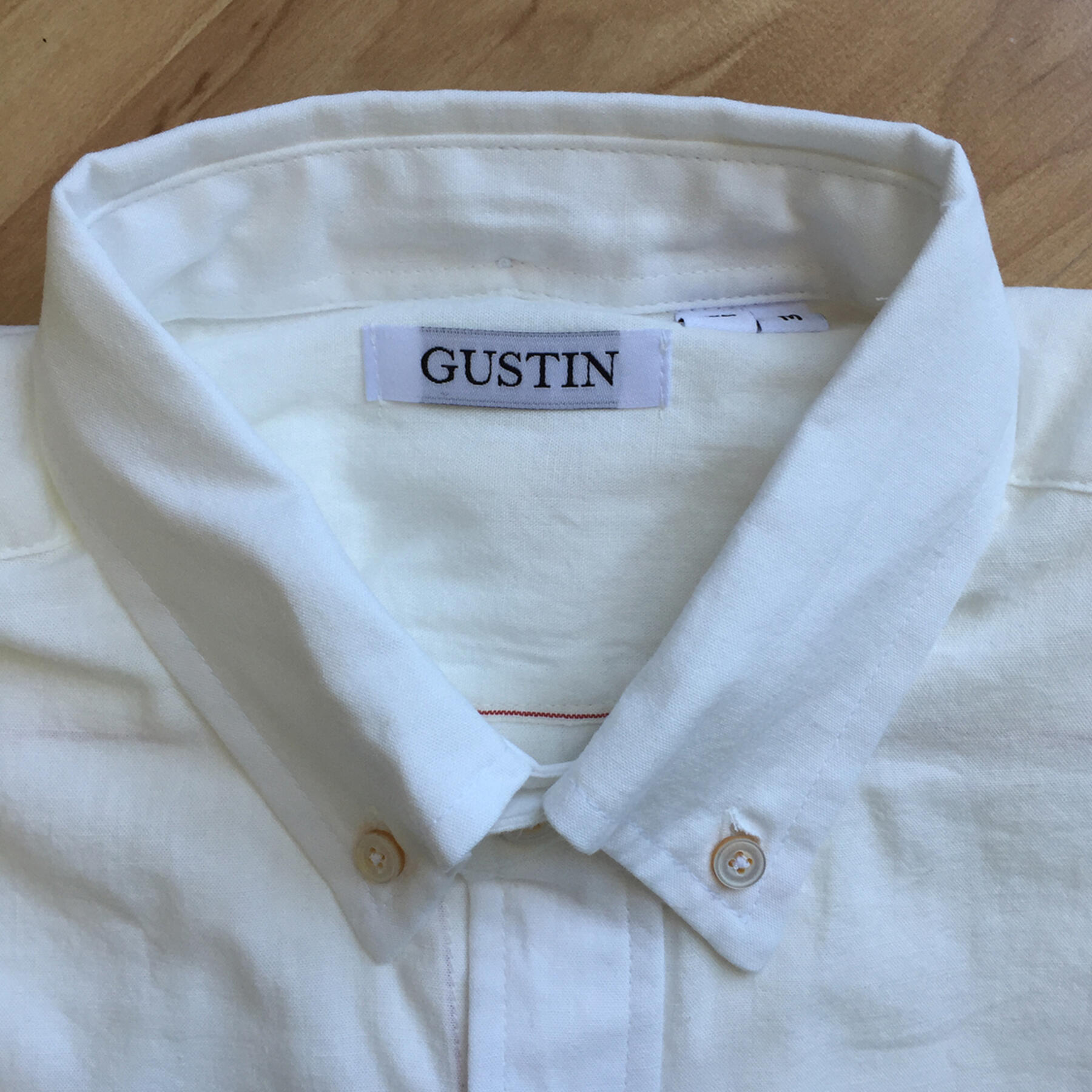 gustin white summer chambray