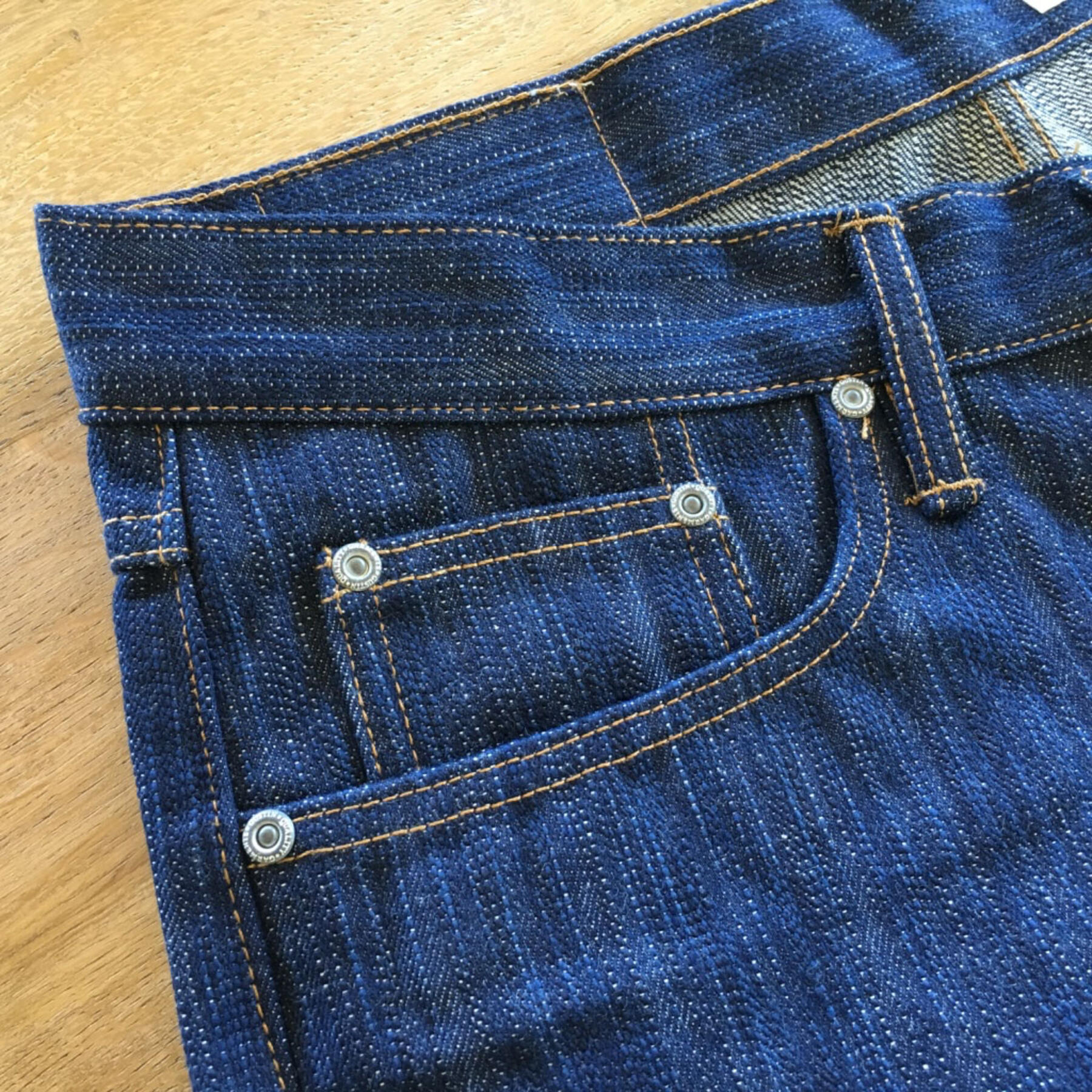 gustin #276 pure indigo slub loomstate
