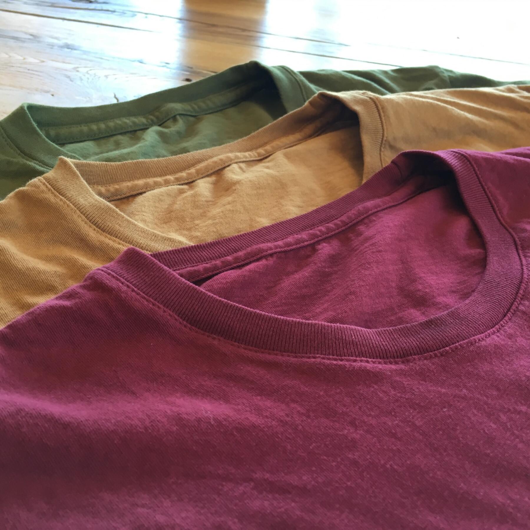 gustin usa t-shirt 3pk (merlot, camel, dark moss)