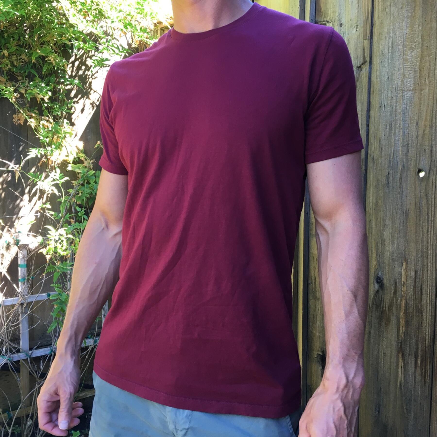 gustin usa t-shirt 3pk (merlot, camel, dark moss)