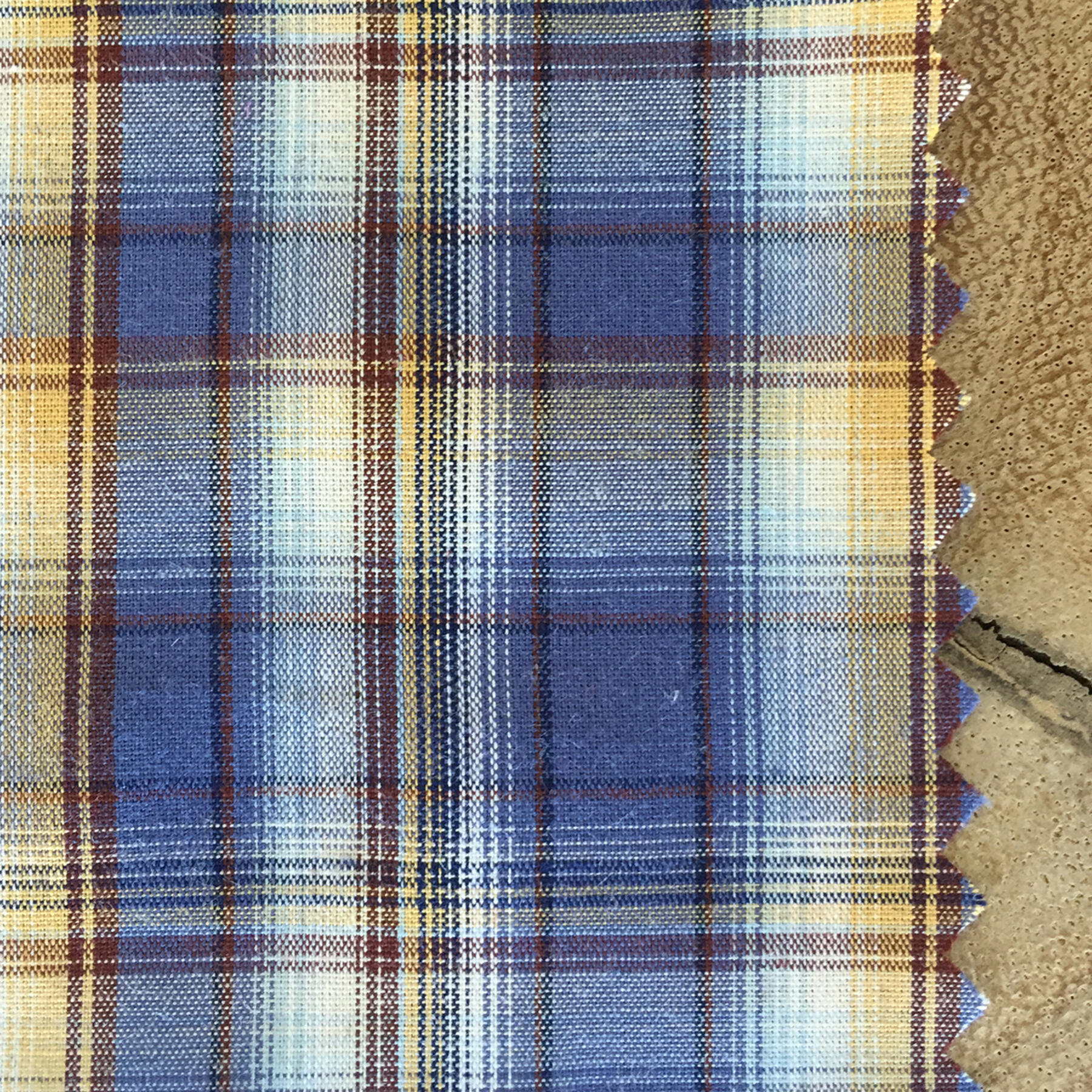 gustin periwinkle poplin plaid