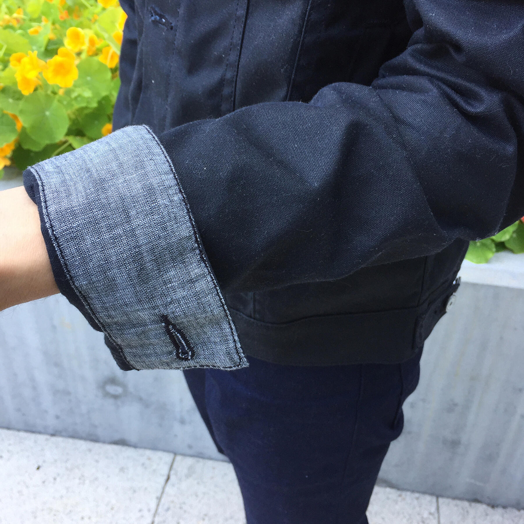 gustin trucker jacket waxed black