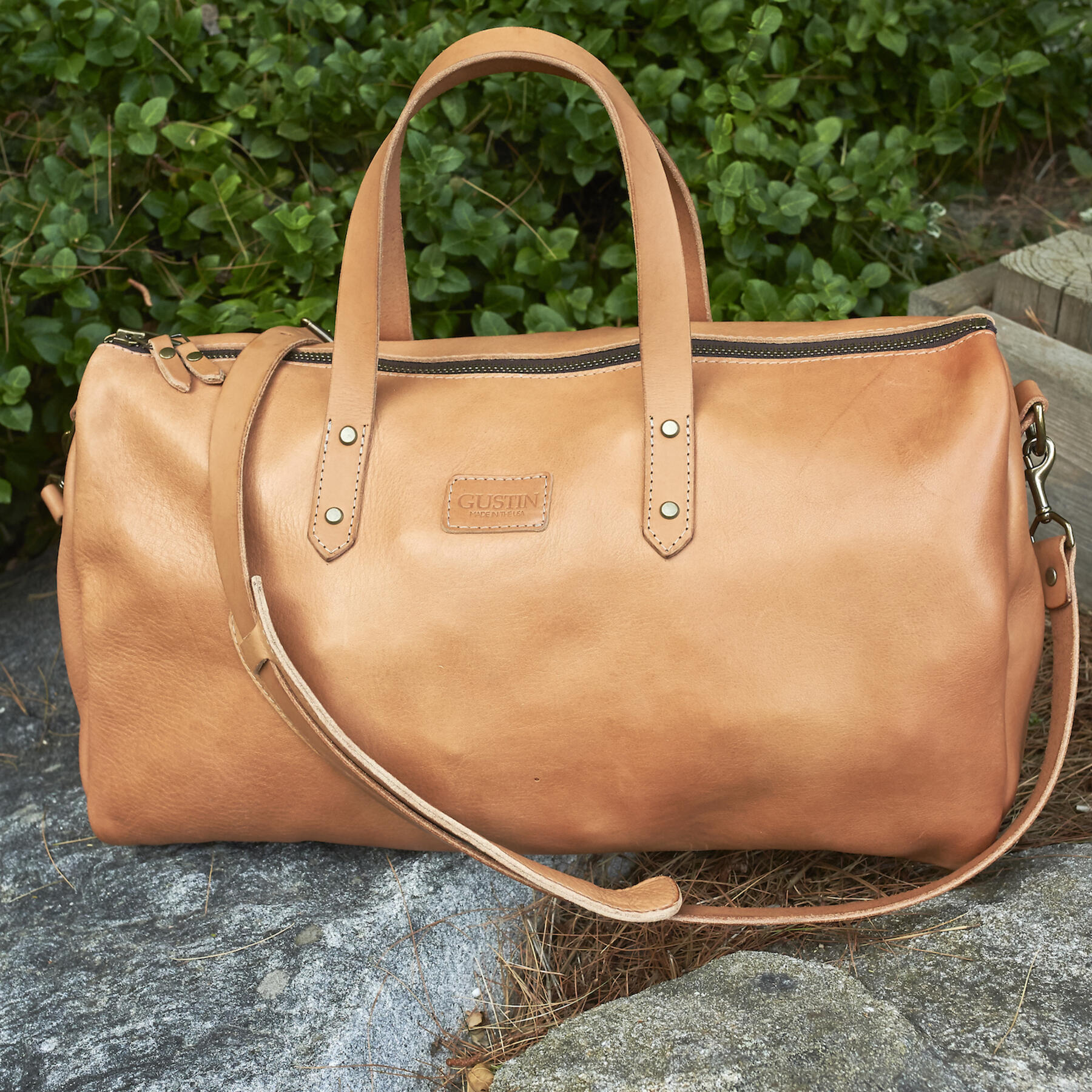gustin horween duffel - natural essex