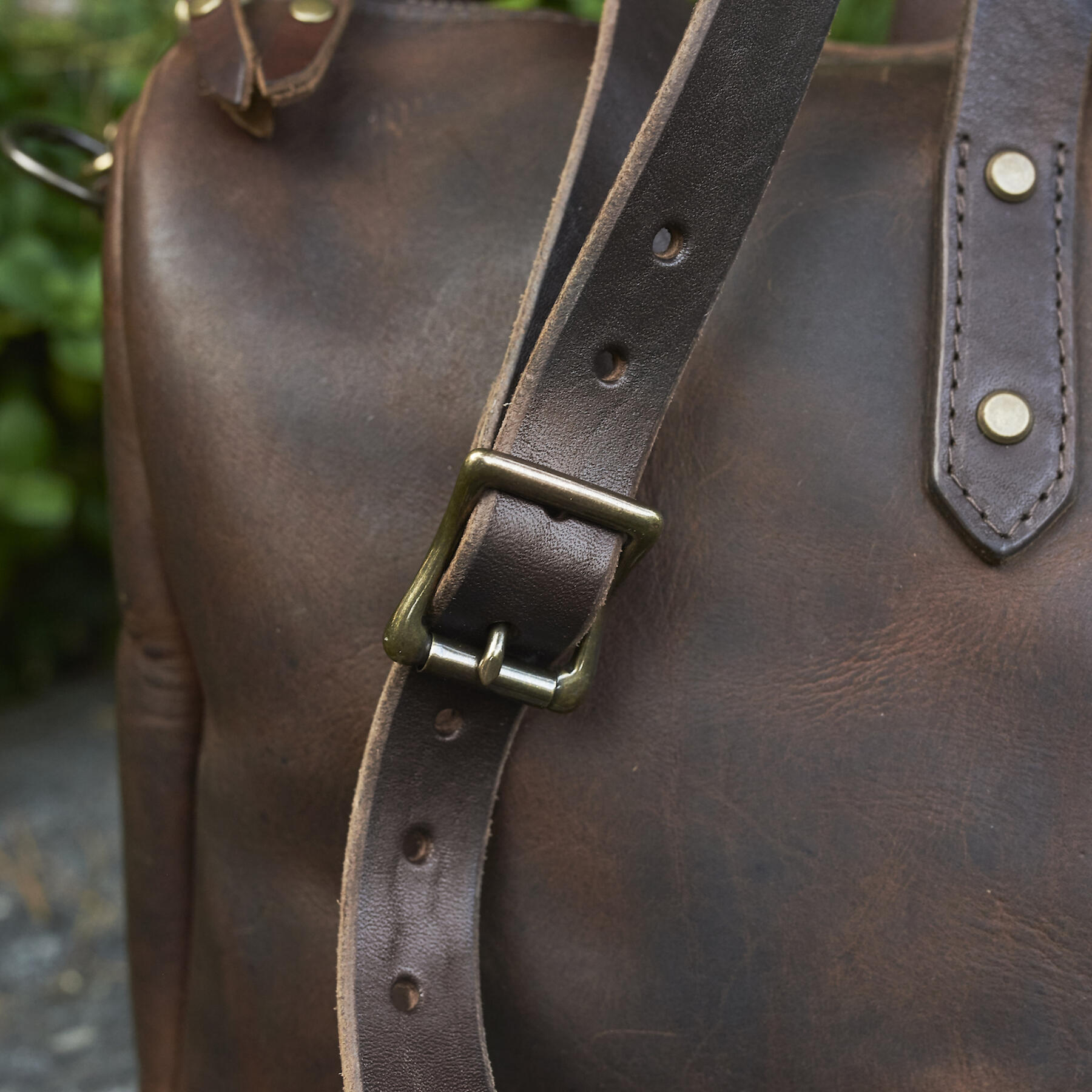 gustin horween duffel - nut brown dublin