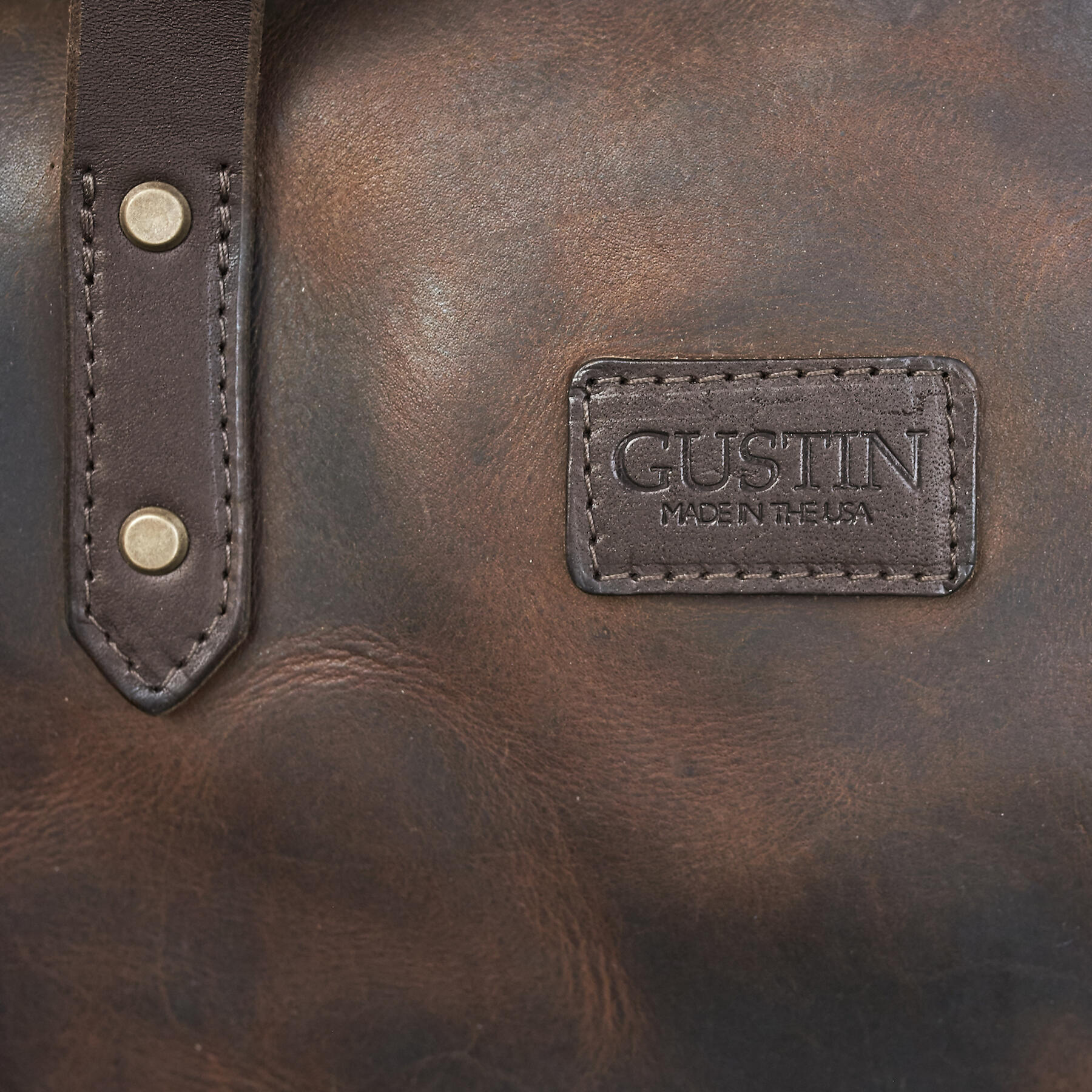 gustin horween duffel - nut brown dublin