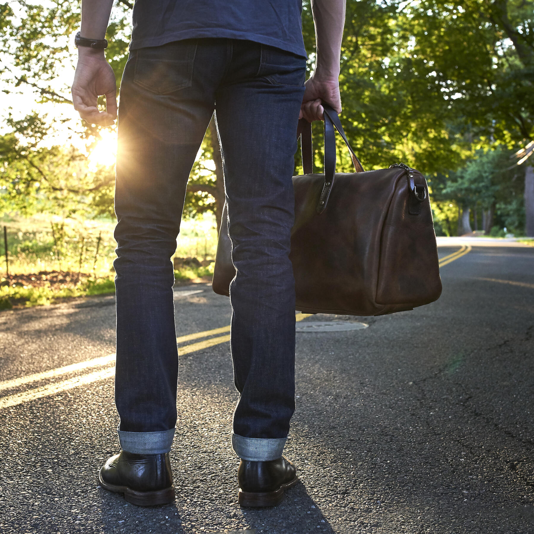 gustin horween duffel - nut brown dublin