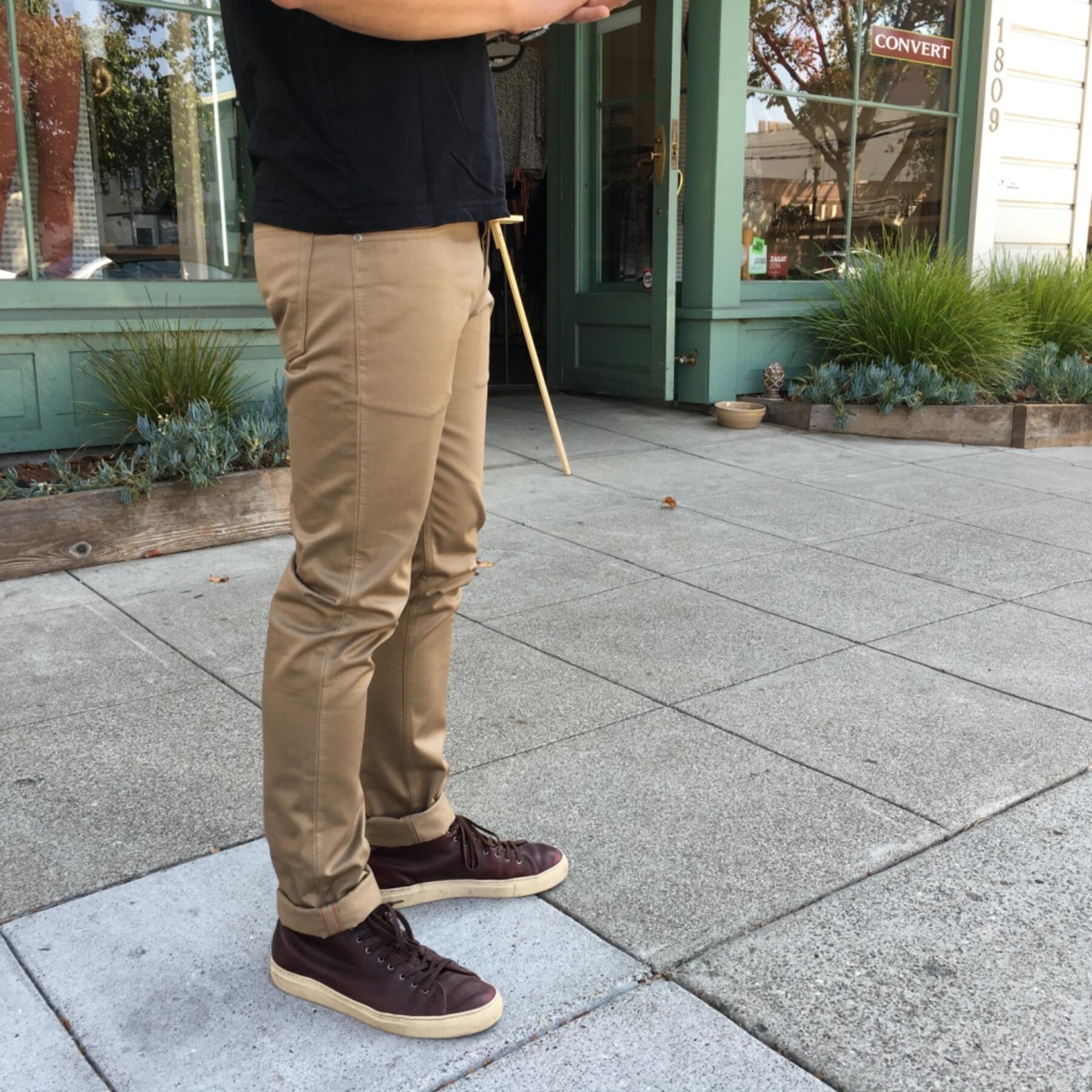 gustin #319 usa khaki selvedge twill