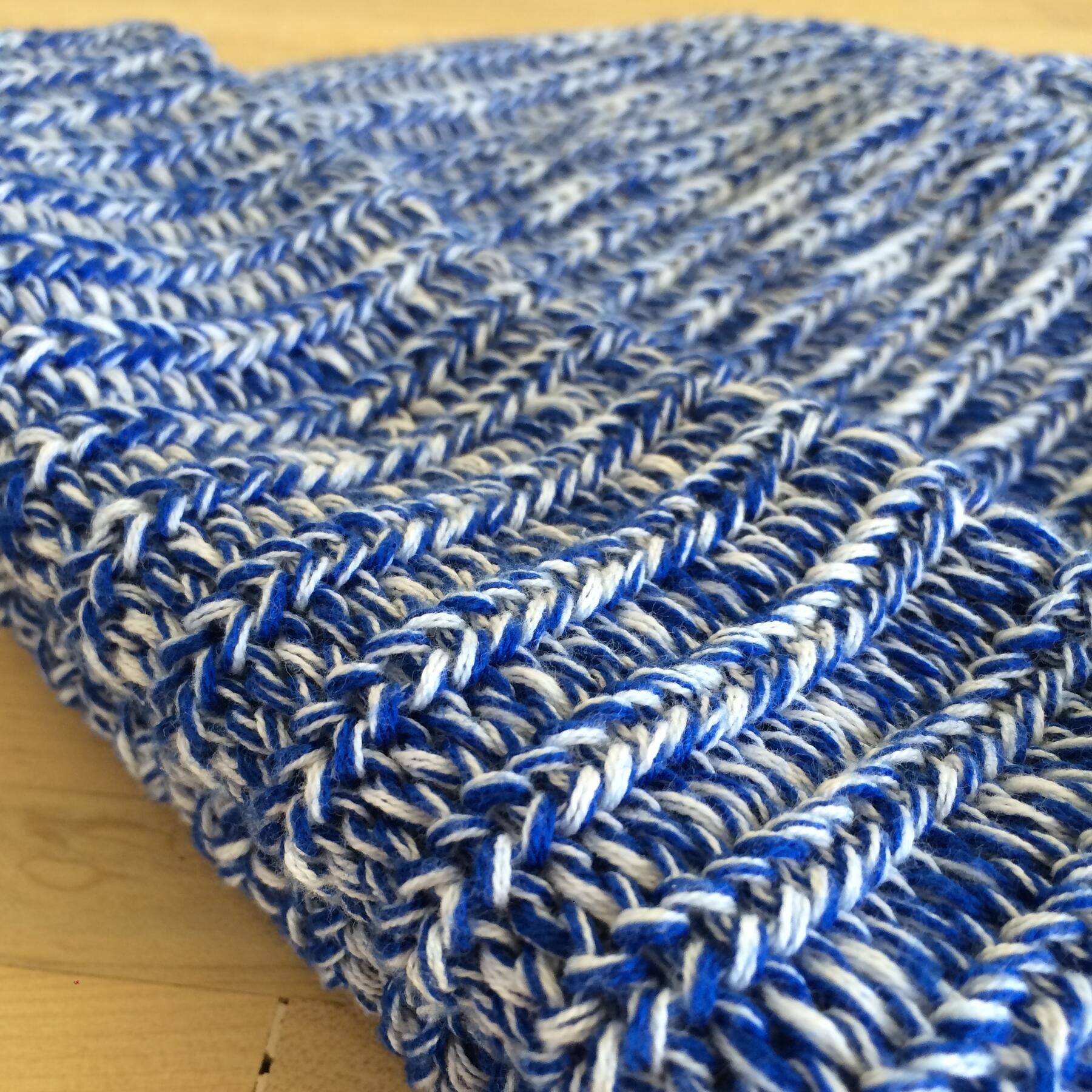 gustin american knit beanie - bluexwhite
