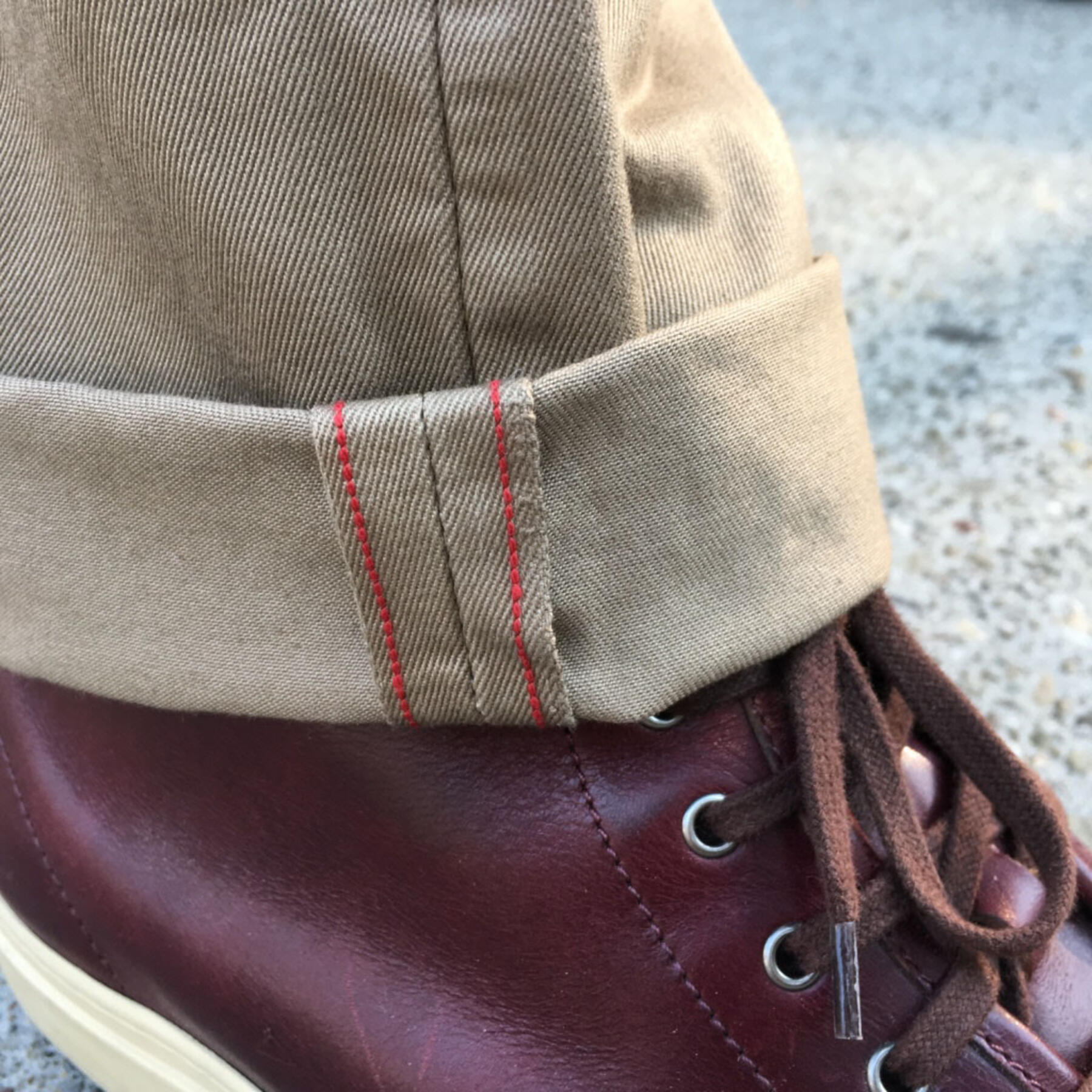 gustin #94 usa khaki selvedge chino