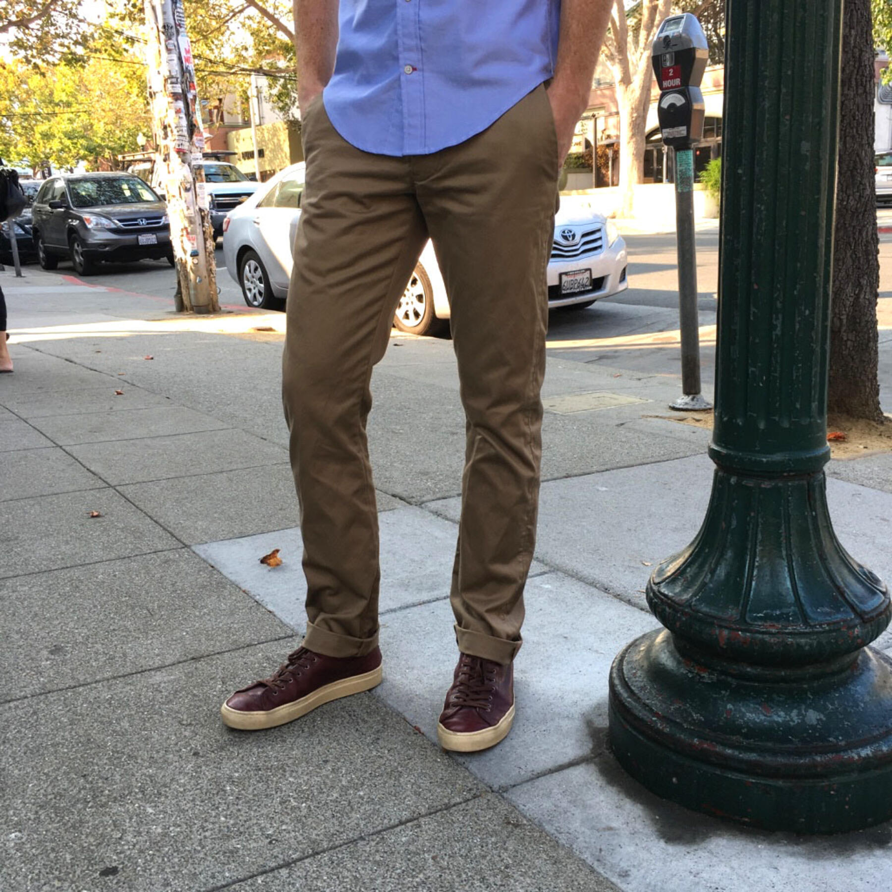 gustin #94 usa khaki selvedge chino