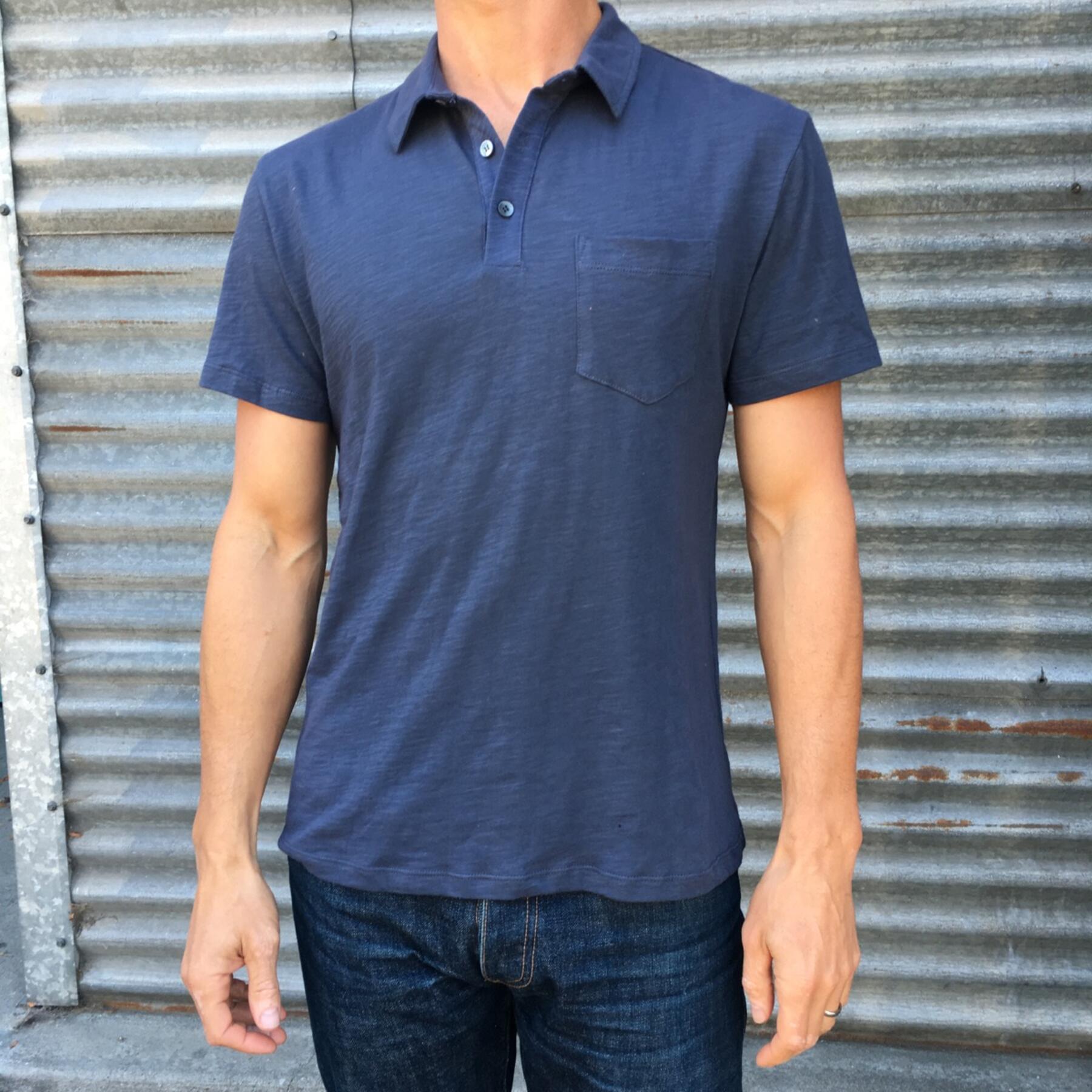 gustin usa polo shirt cadet grey