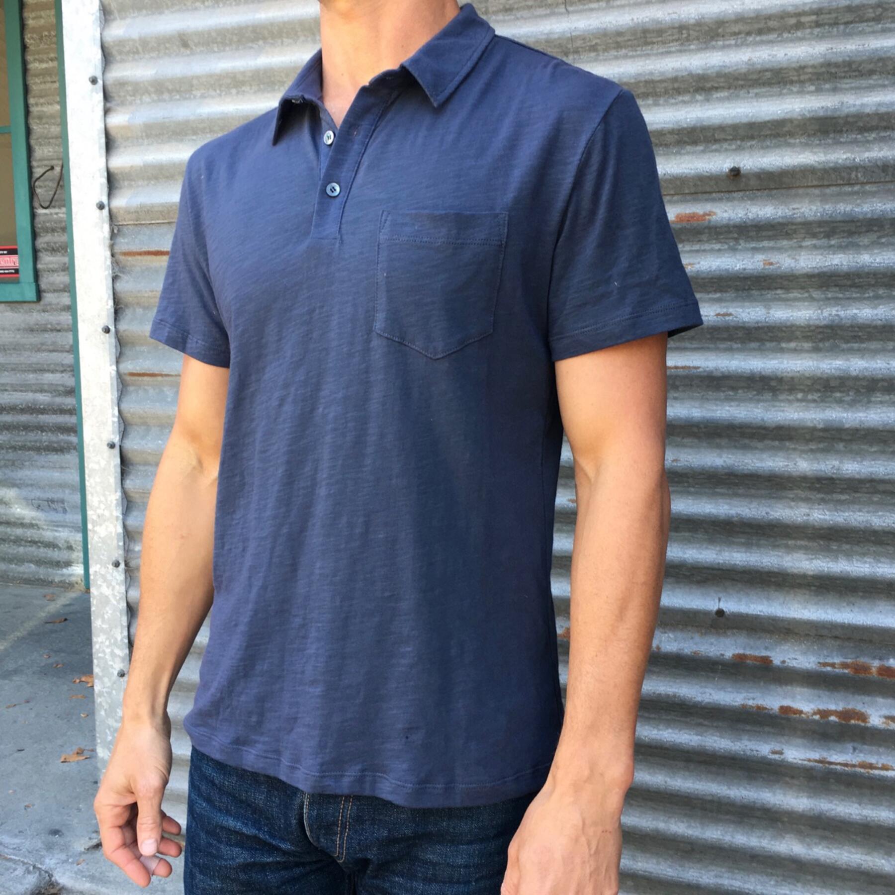 gustin usa polo shirt cadet grey
