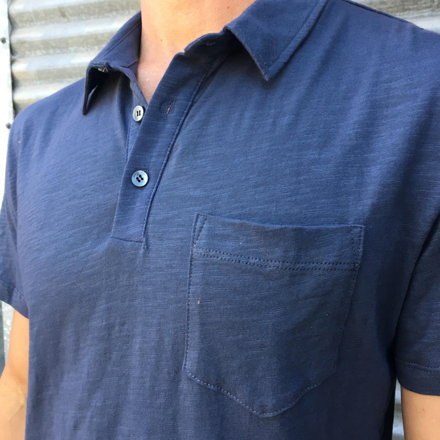 gustin usa polo shirt cadet grey