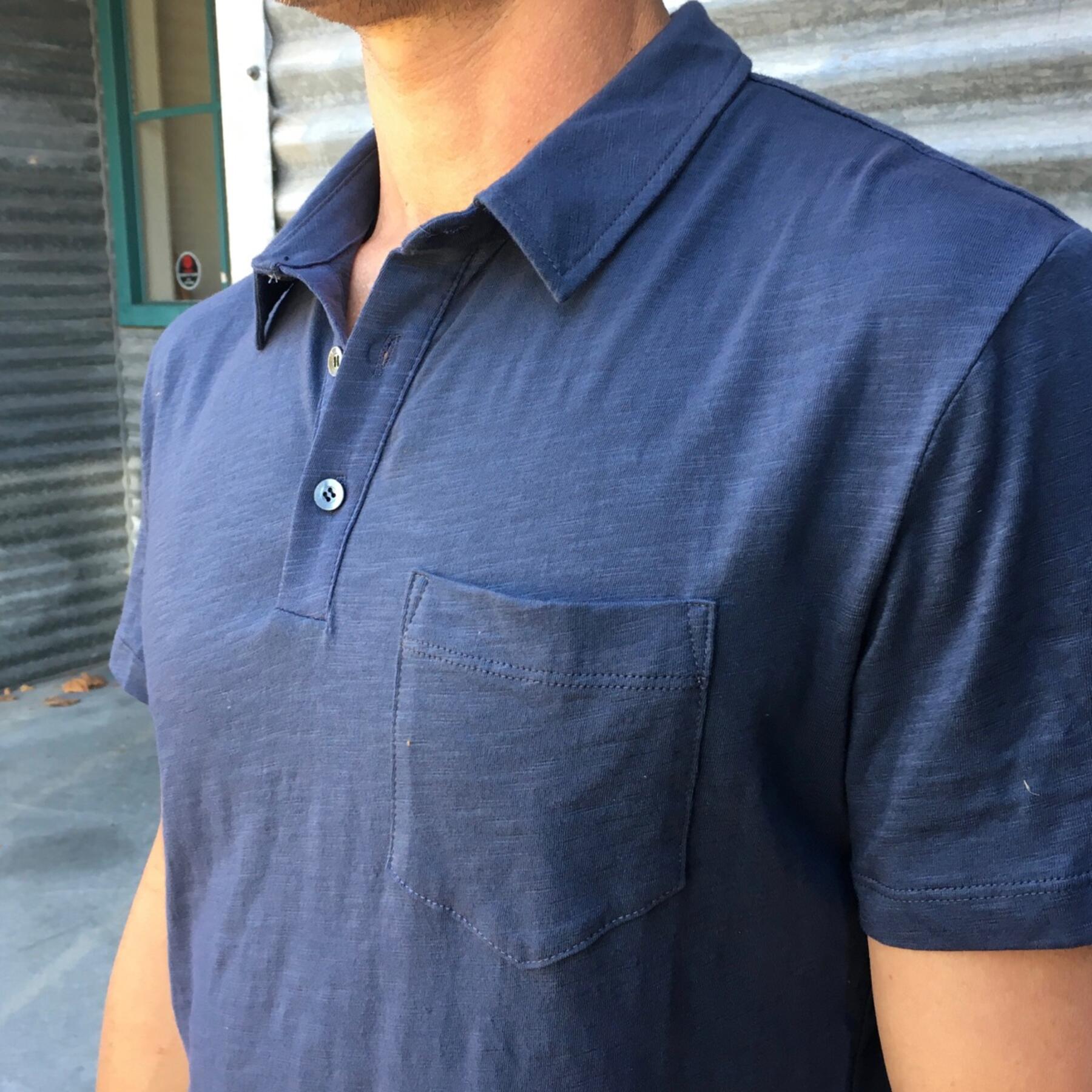 gustin usa polo shirt cadet grey