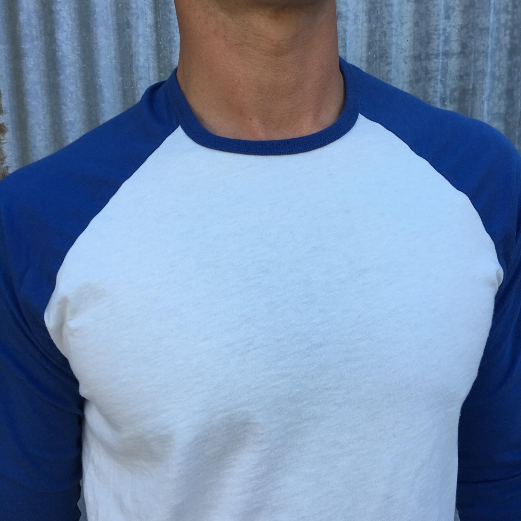 gustin baseball tee white-blue