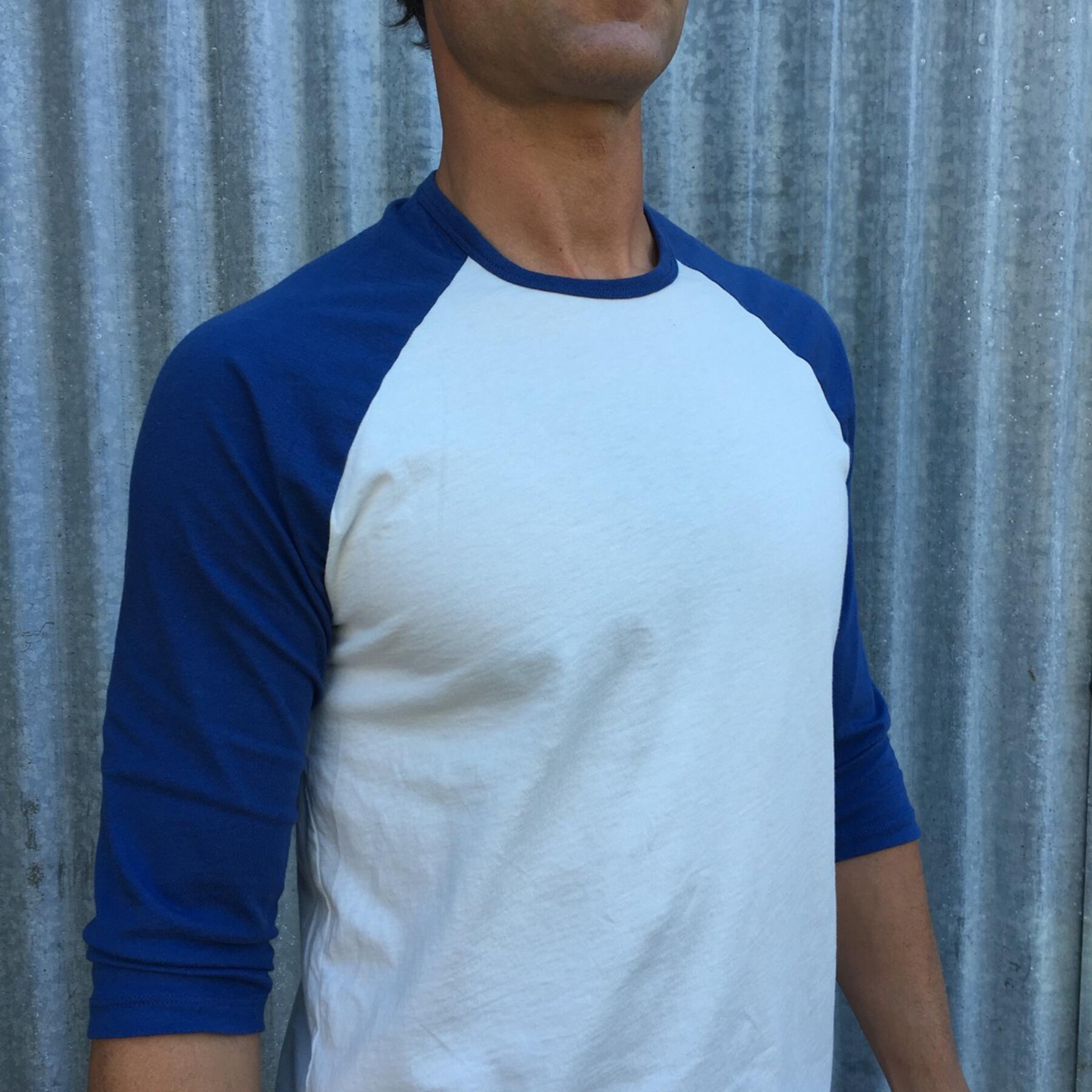 gustin baseball tee white-blue