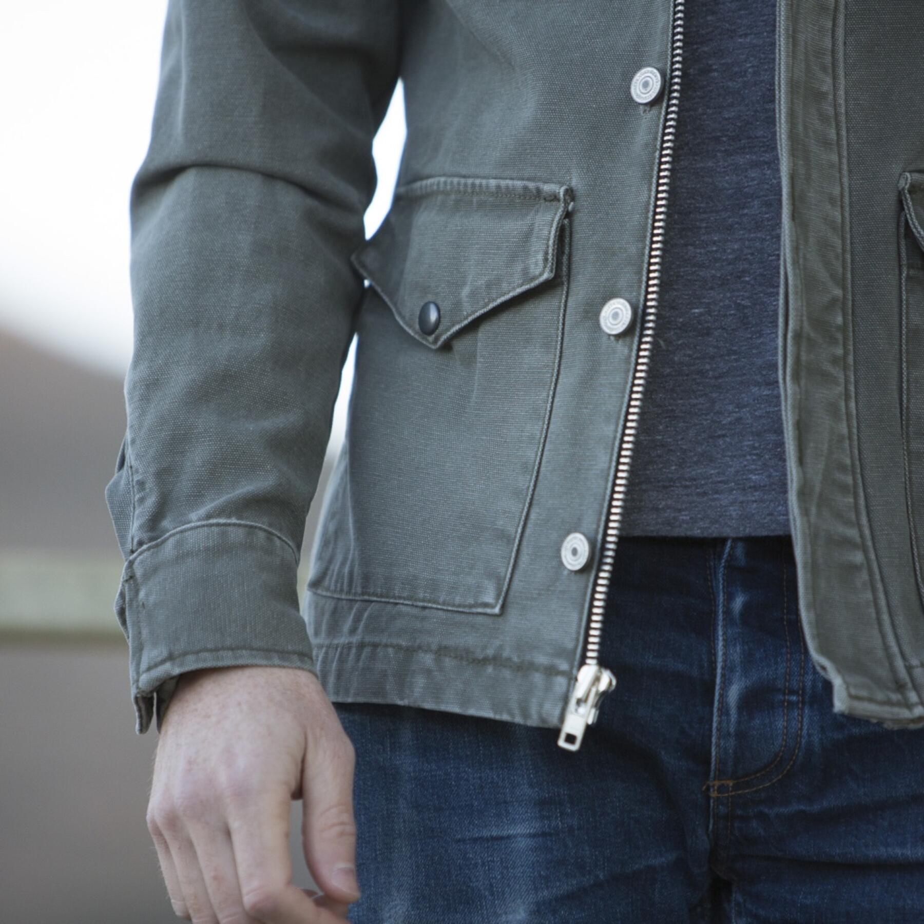 gustin field jacket - usa army green canvas