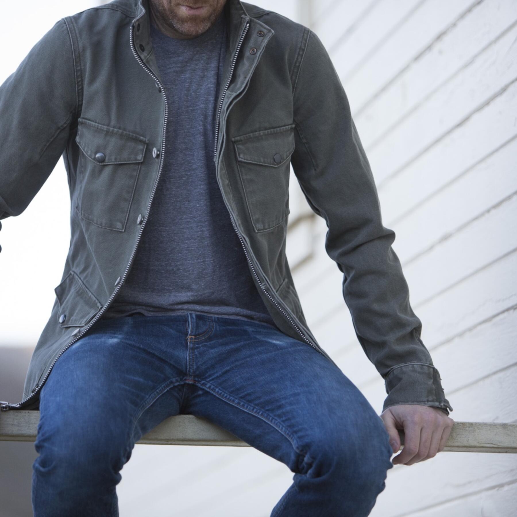 gustin field jacket - usa army green canvas