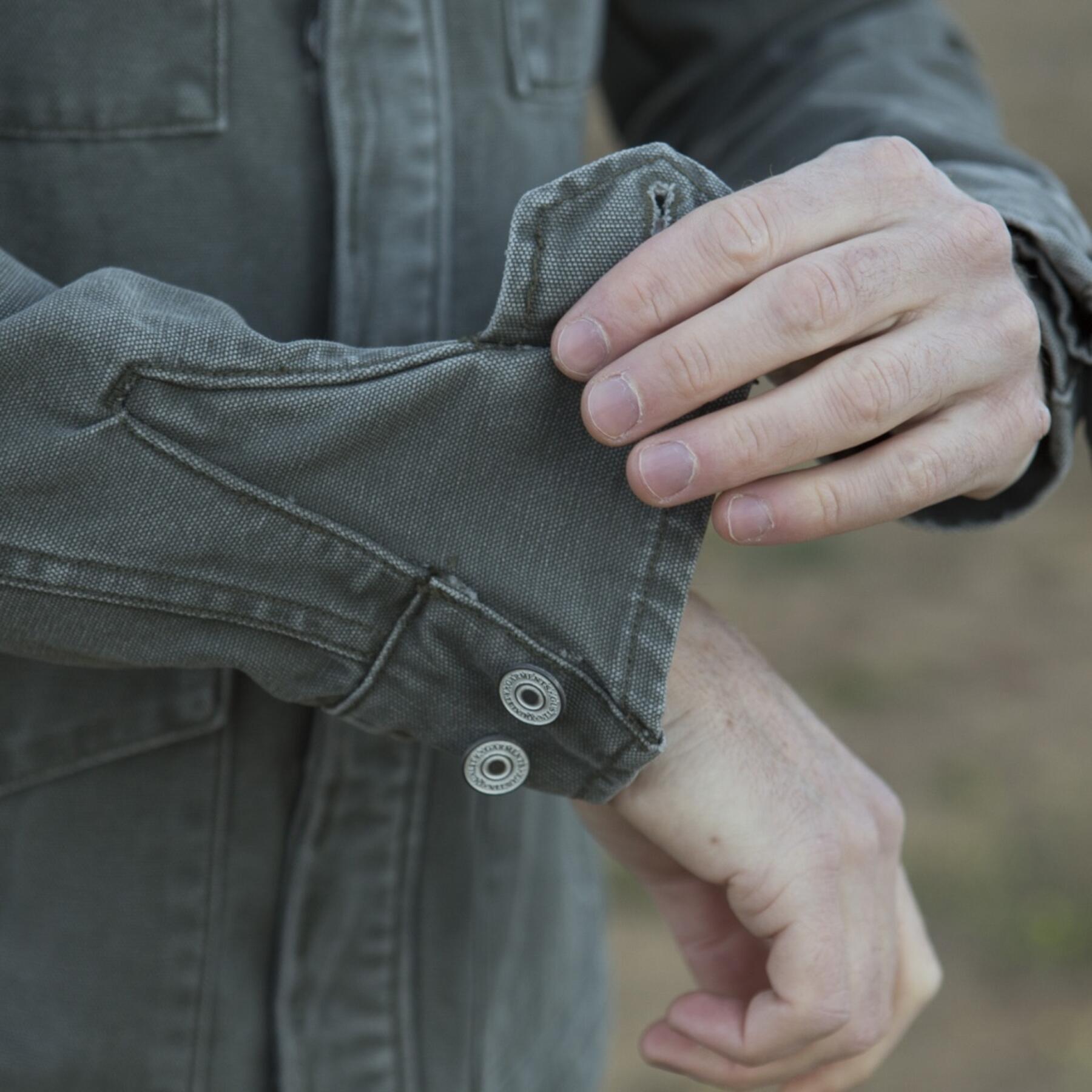 gustin field jacket - usa army green canvas