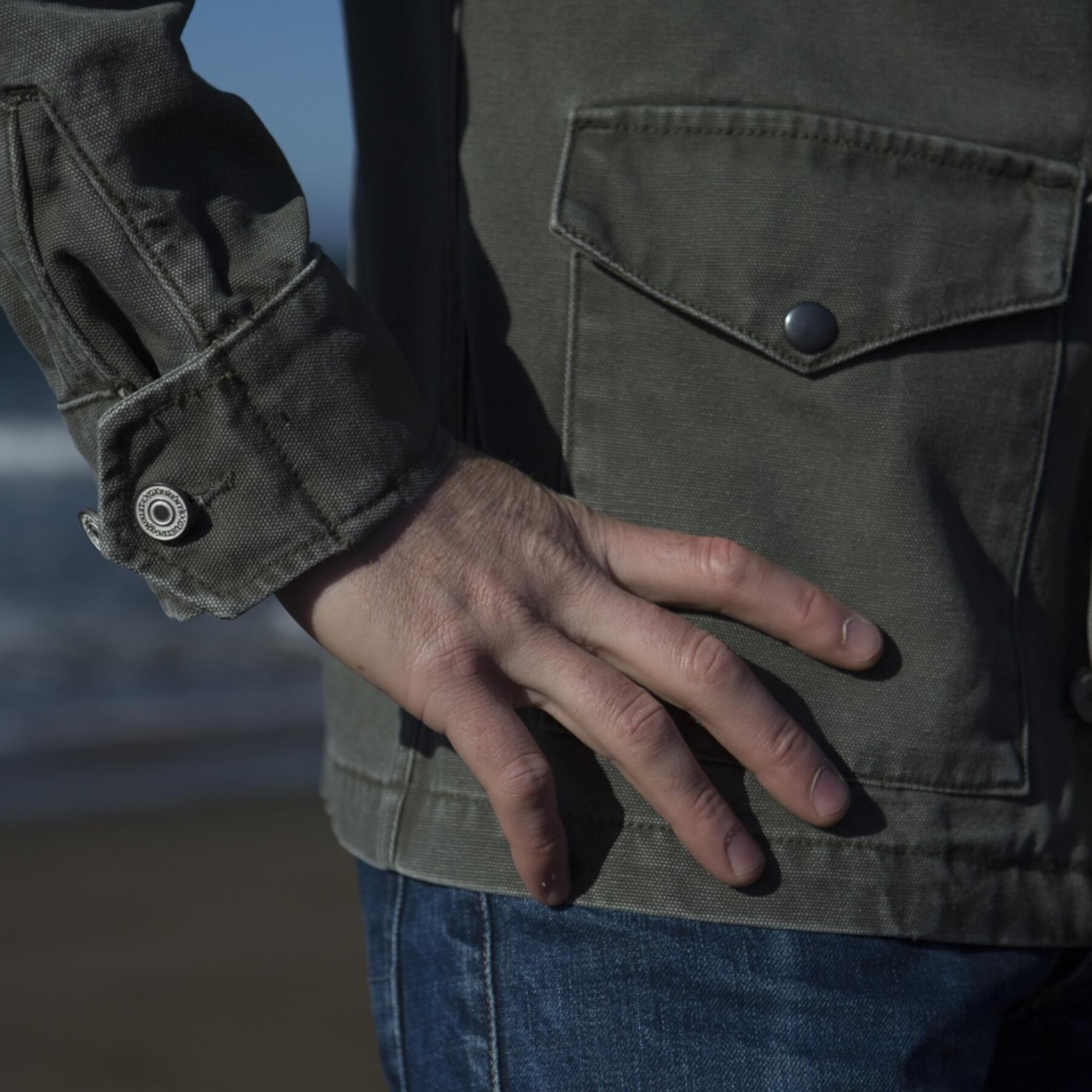 gustin field jacket - usa army green canvas