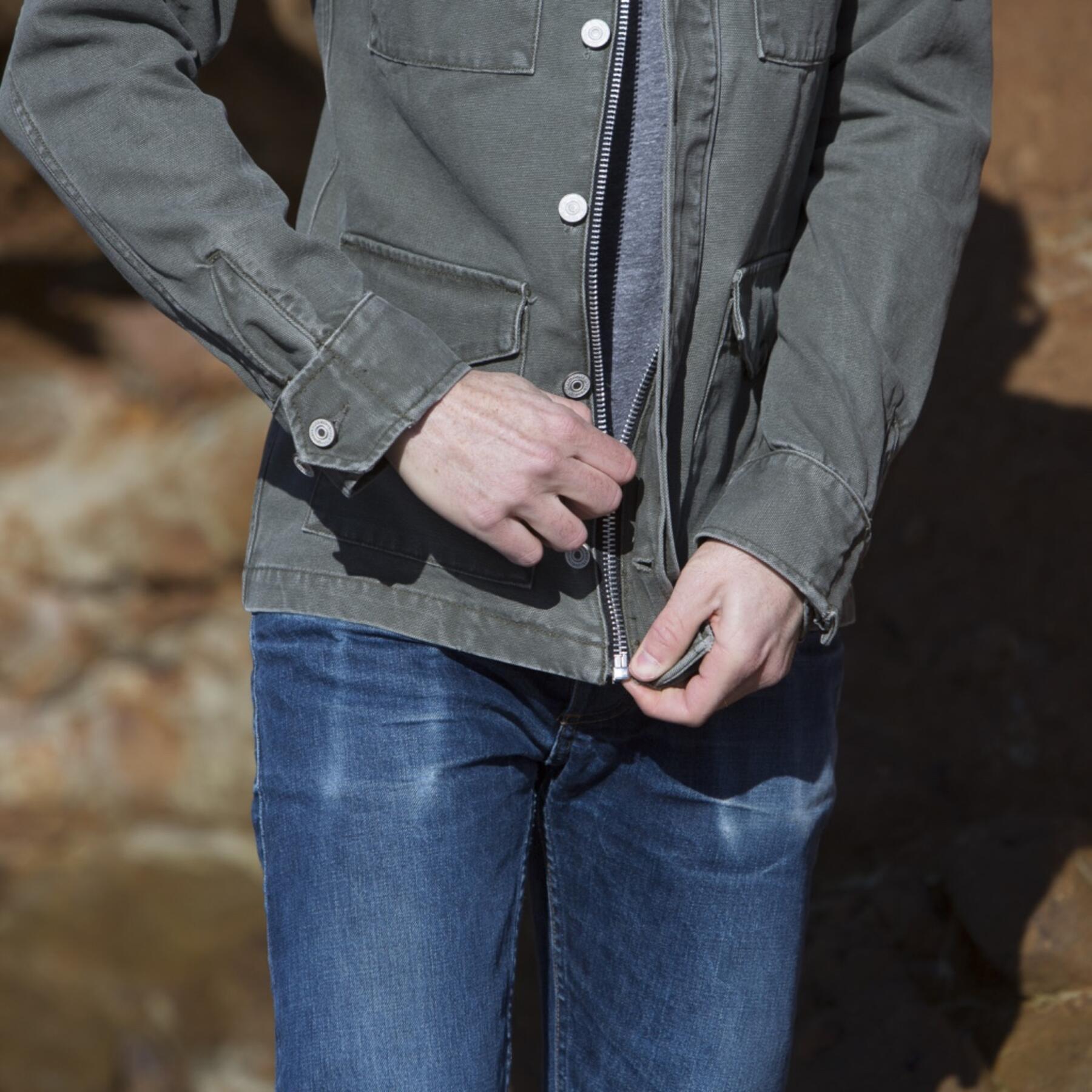 gustin field jacket - usa army green canvas
