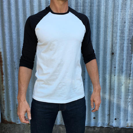 gustin baseball tee white-black