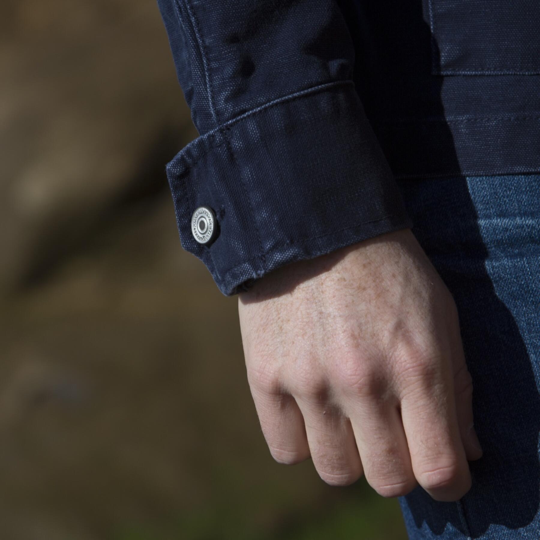 gustin field jacket - usa navy canvas
