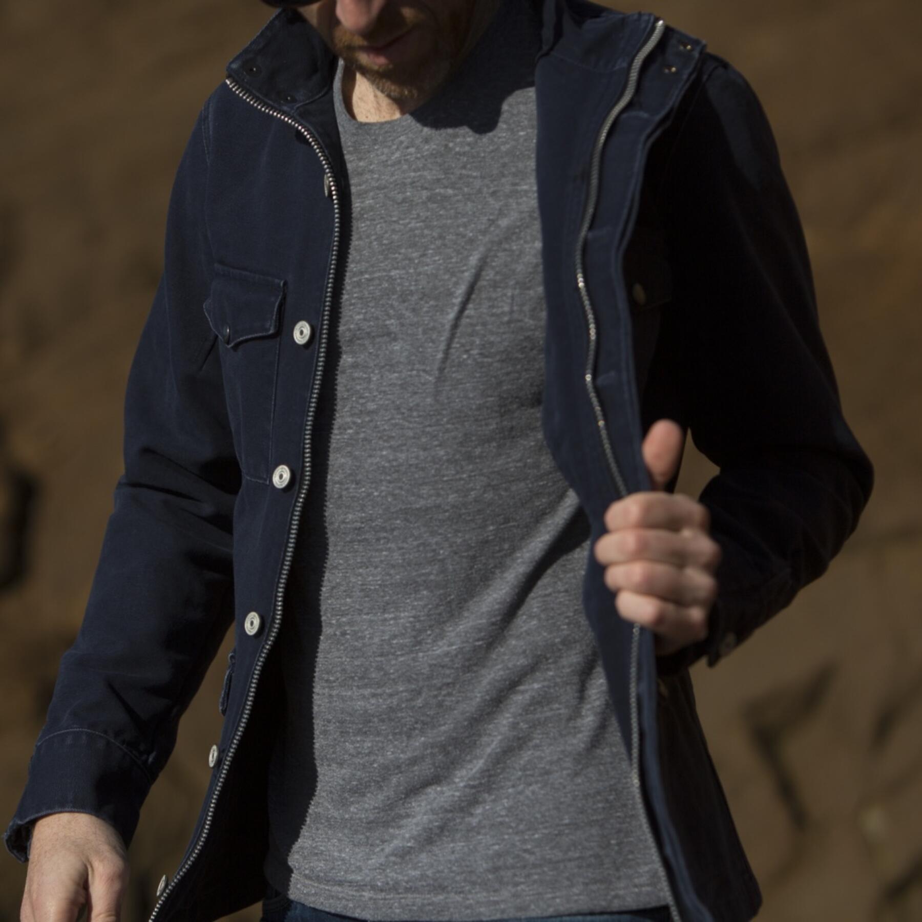 gustin field jacket - usa navy canvas