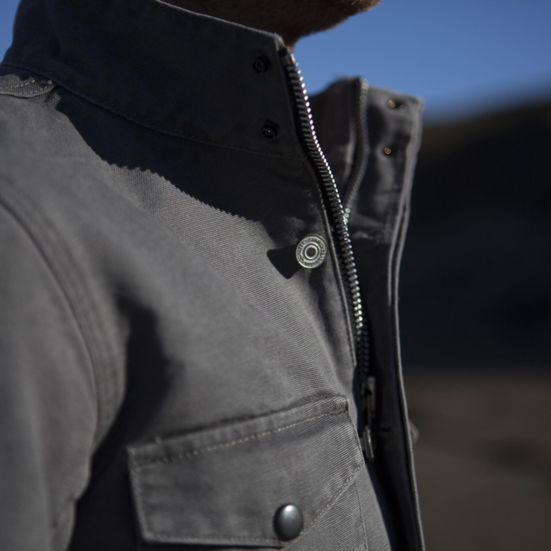gustin field jacket - usa grey canvas