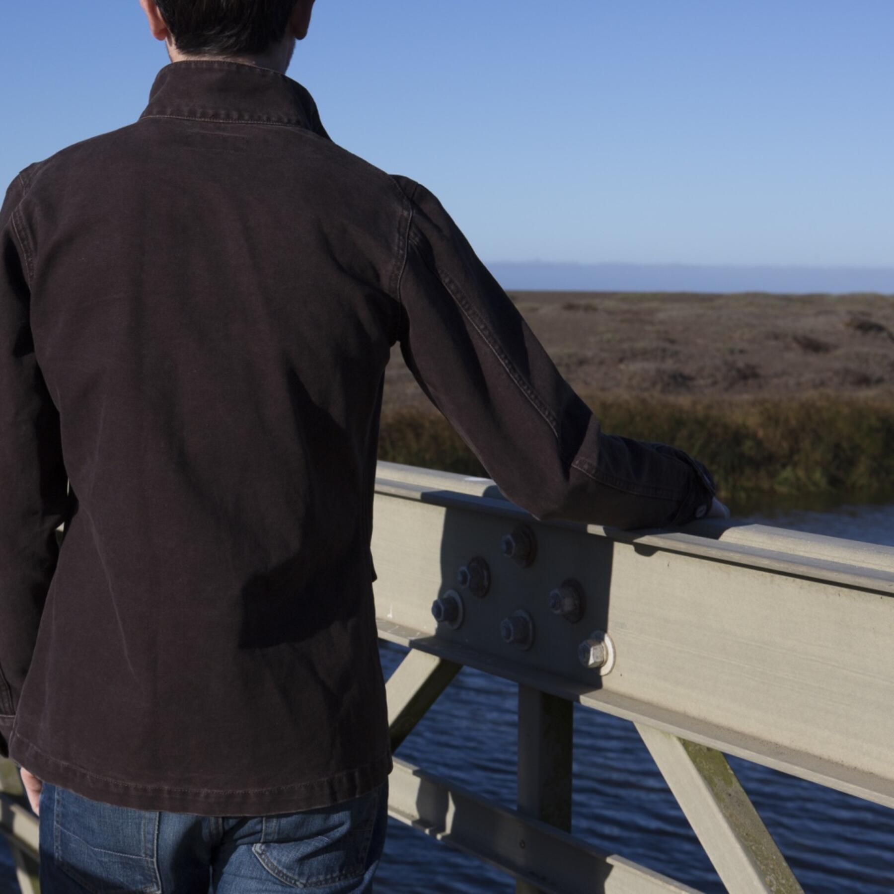 gustin field jacket - usa dark oak canvas
